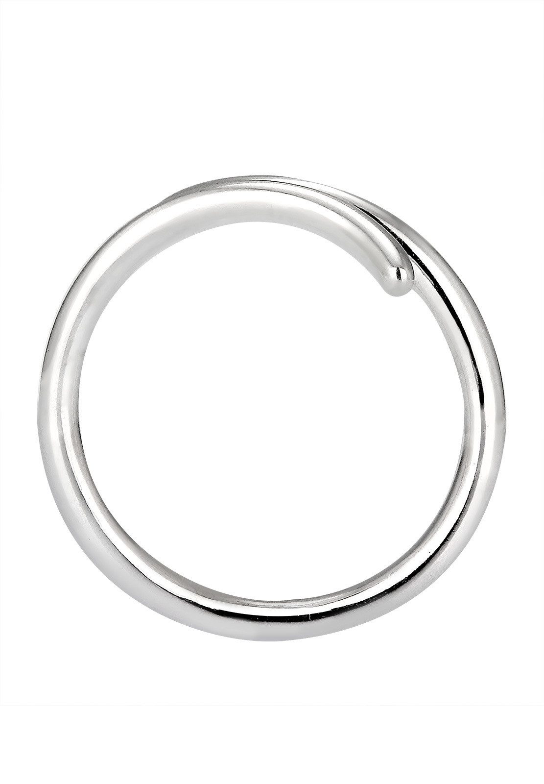 Elli Fingerring Wickelring offen verstellbar Statement 925 Silber, Geo