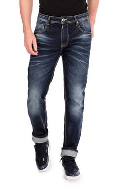 Cipo & Baxx Slim-fit-Jeans im Washed-Look in Straight Fit