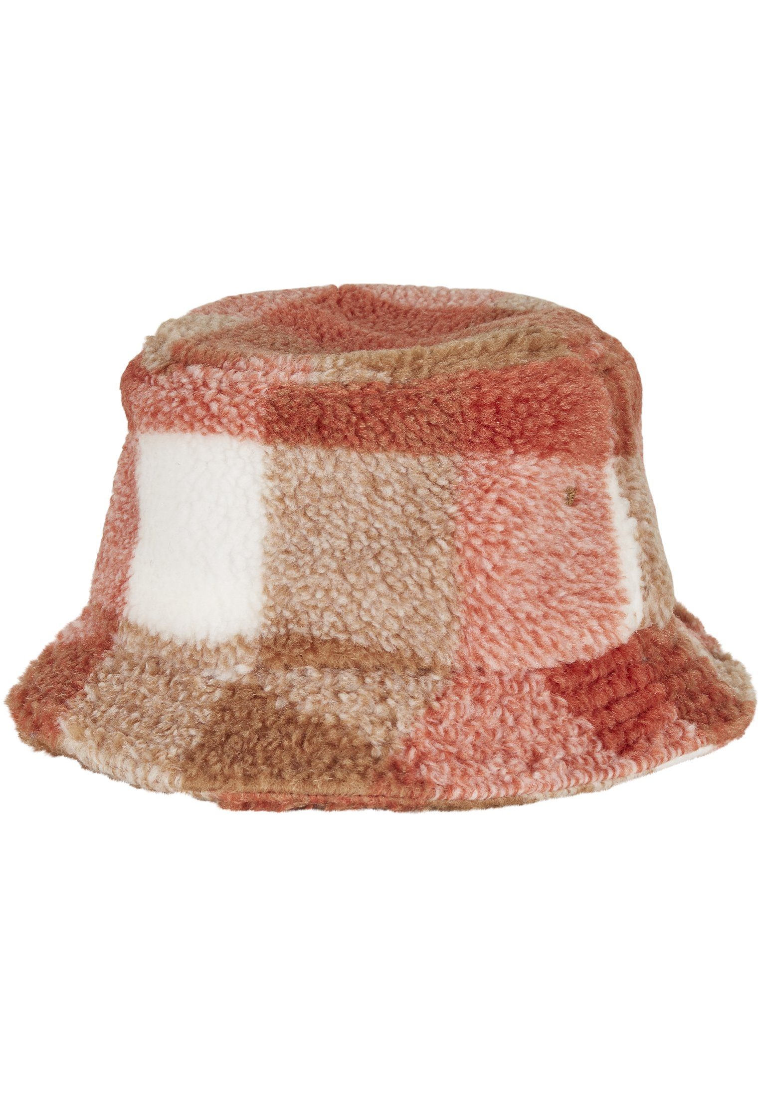 Flexfit Flex Cap Bucket Hat Sherpa whitesand/toffee Hat Check Bucket