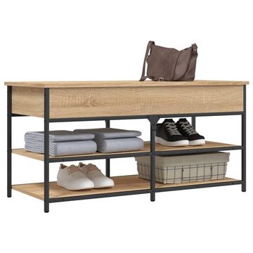 vidaXL Sitzbank Schuhbank Sonoma-Eiche 100x42,5x50 cm Holzwerkstoff