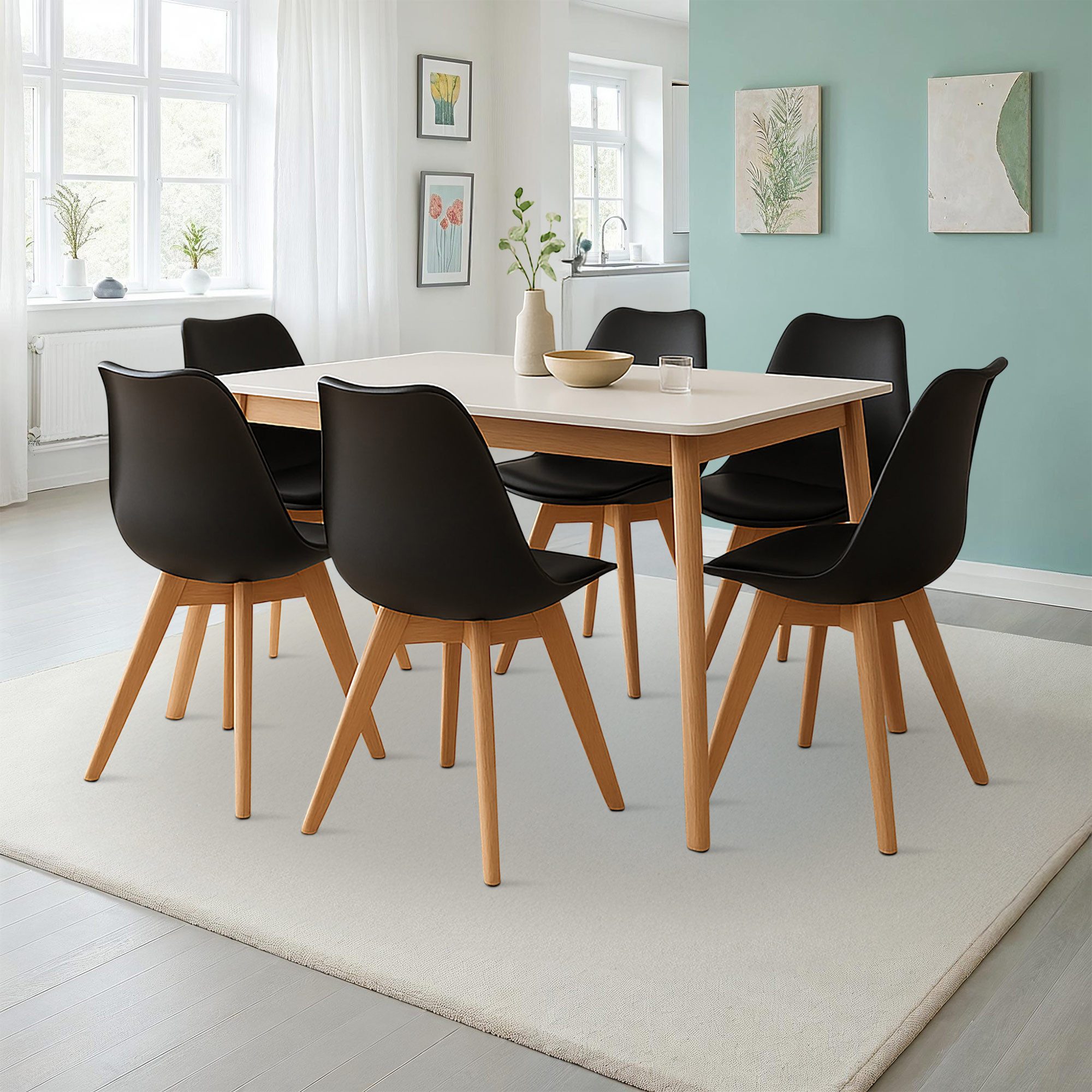 Raburg Esszimmerstuhl Schalenstuhl, gepolstert, Küchenstuhl im Set, Nilo (2 günstig online kaufen