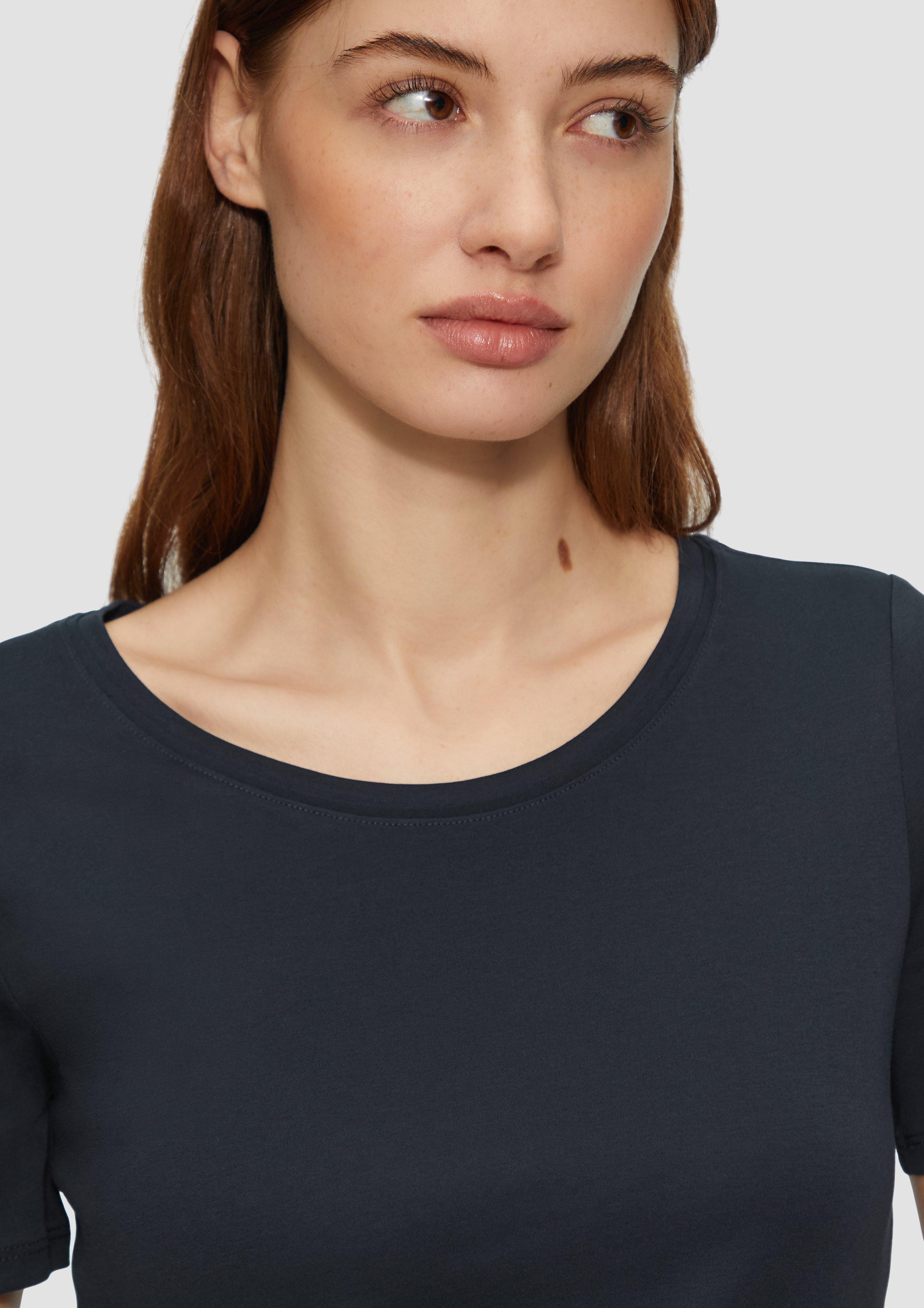 s.Oliver Kurzarmshirt T-Shirt aus Interlockjersey im günstig online kaufen