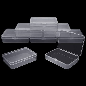Belle Vous Aufbewahrungsbox Kleine Plastikboxen - 24er Set - L11 x B8,5 x H2,8 cm, Kleine Aufbewahrungsboxen - Set 24 Stk.
