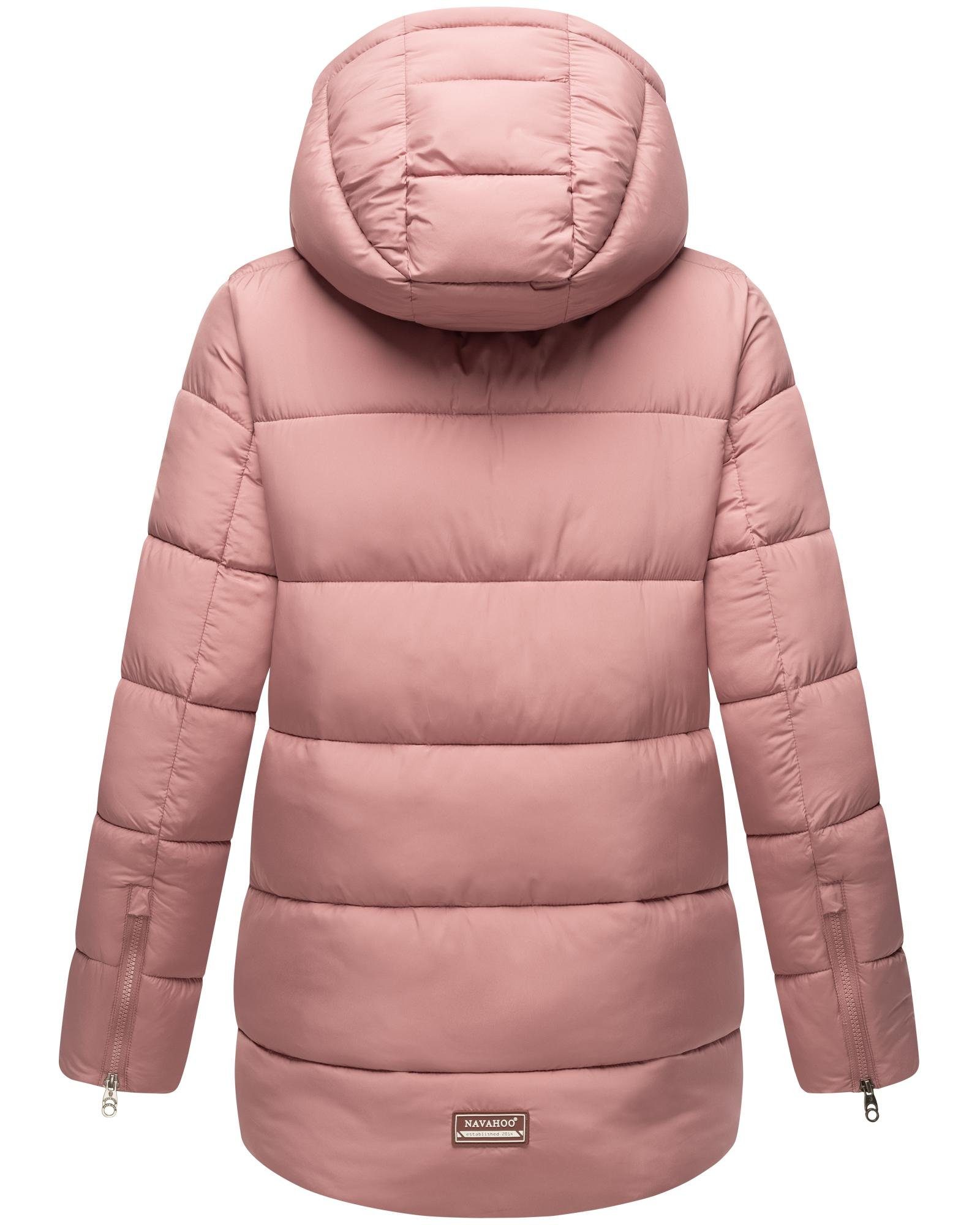 Navahoo Winterjacke Wattewölkchen Modische Damen Steppjacke mit kontrastfarbenen Details – Bild 3 von 5