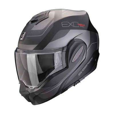 Scorpion Exo Motorradhelm Scorpion Exo Tech Evo Pro Commuta matt schwarz silber Überklapphelm