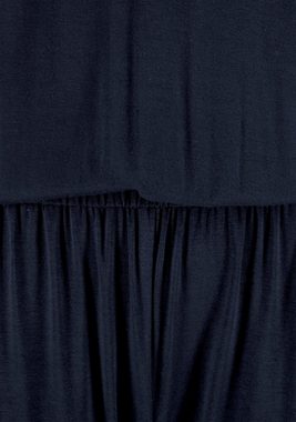 s.Oliver Overall mit verziertem Ausschnitt, elastischer Jumpsuit mit Taschen