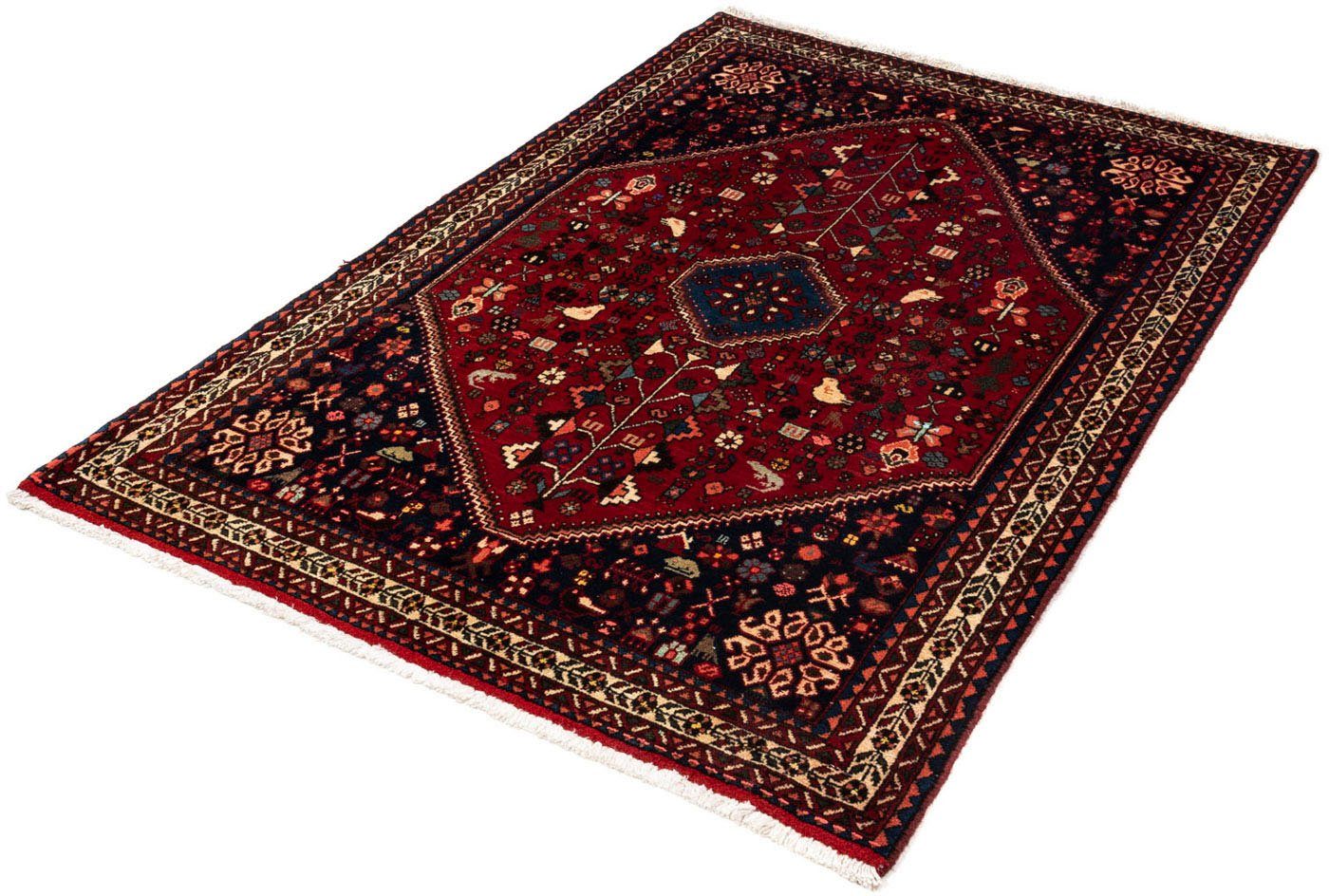 Wollteppich Abadeh Medaillon Rosso scuro 161 x 105 cm, morgenland, rechteckig, Höhe: 10 mm, Handgeknüpft