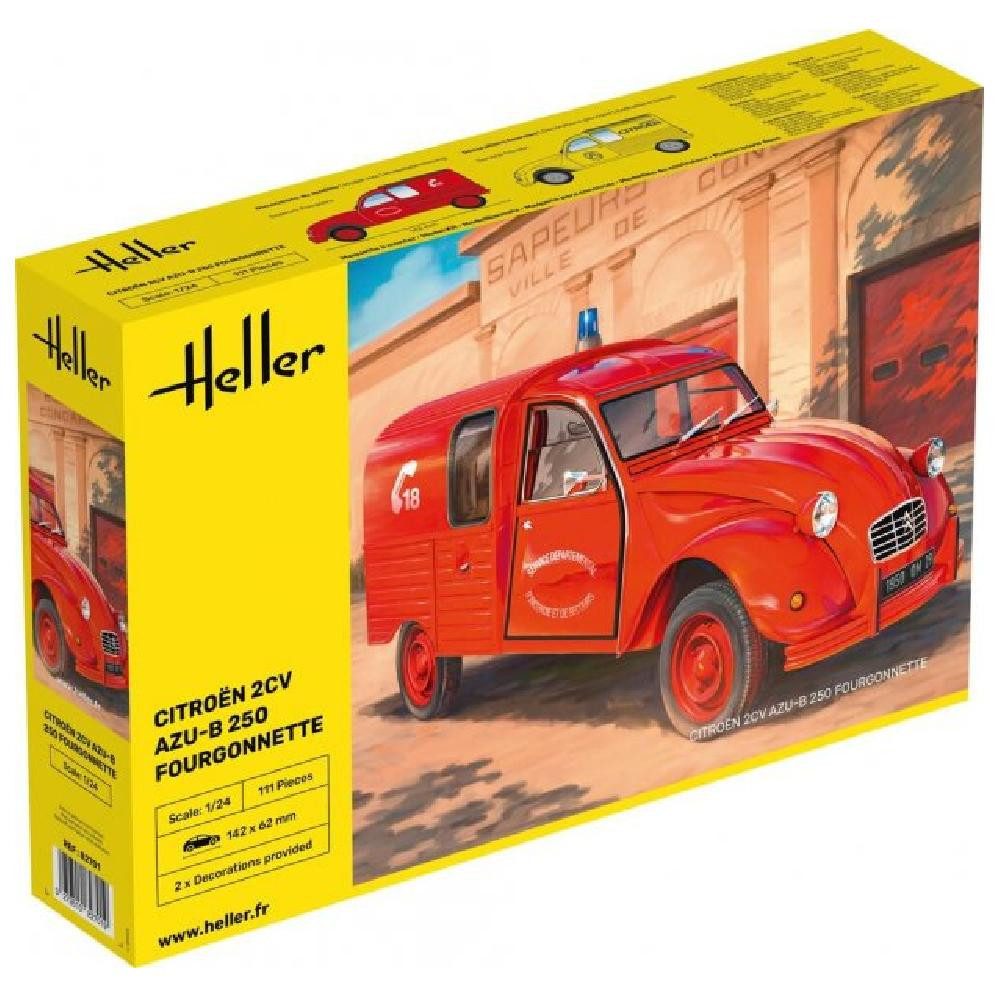 Heller Modellbausatz Citroen 2CV Fourgonette AK 250 / 1:24, Maßstab 1:24