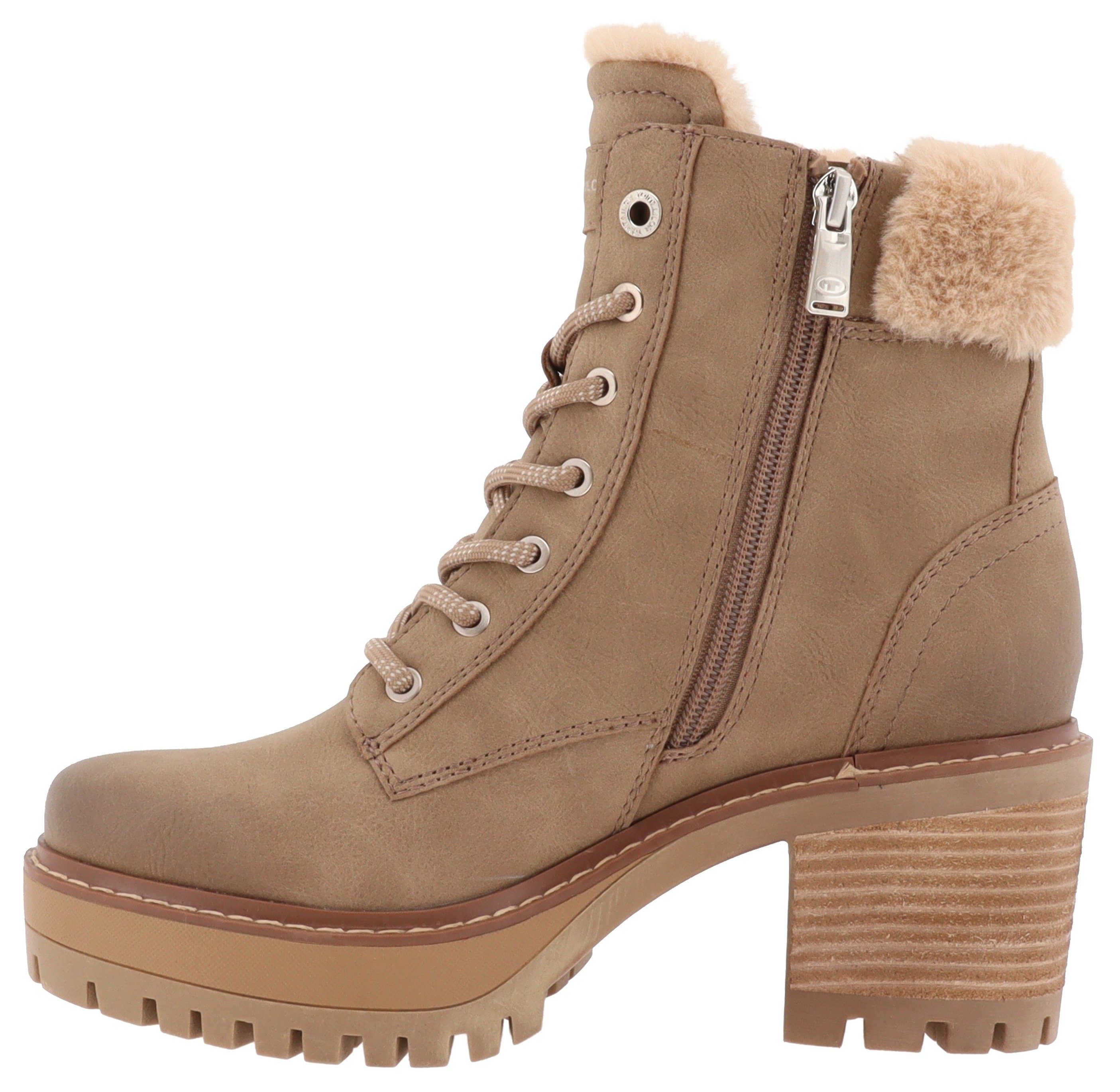 TOM TAILOR Schnürstiefelette mit modischer Plateausohle günstig online kaufen