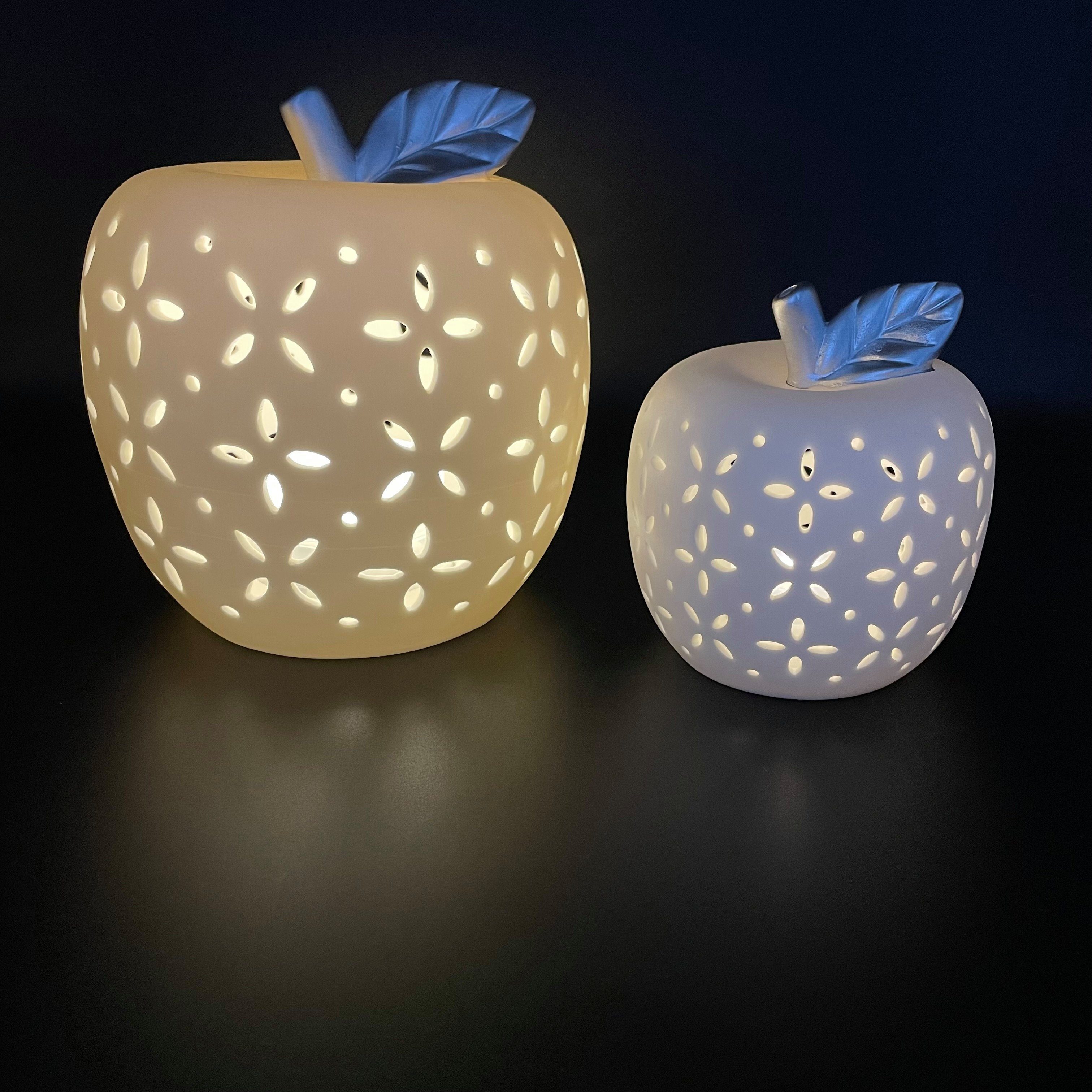 Online-Fuchs LED Dekoobjekt 2er Set Deko Äpfel mit LED-Beleuchtung aus ...