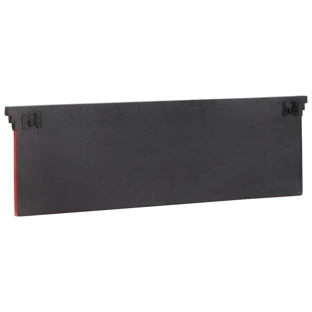 vidaXL Kleiderständer Garderobenständer Schwarz 80 x 25 x 2 cm Massivholz, (1 St)