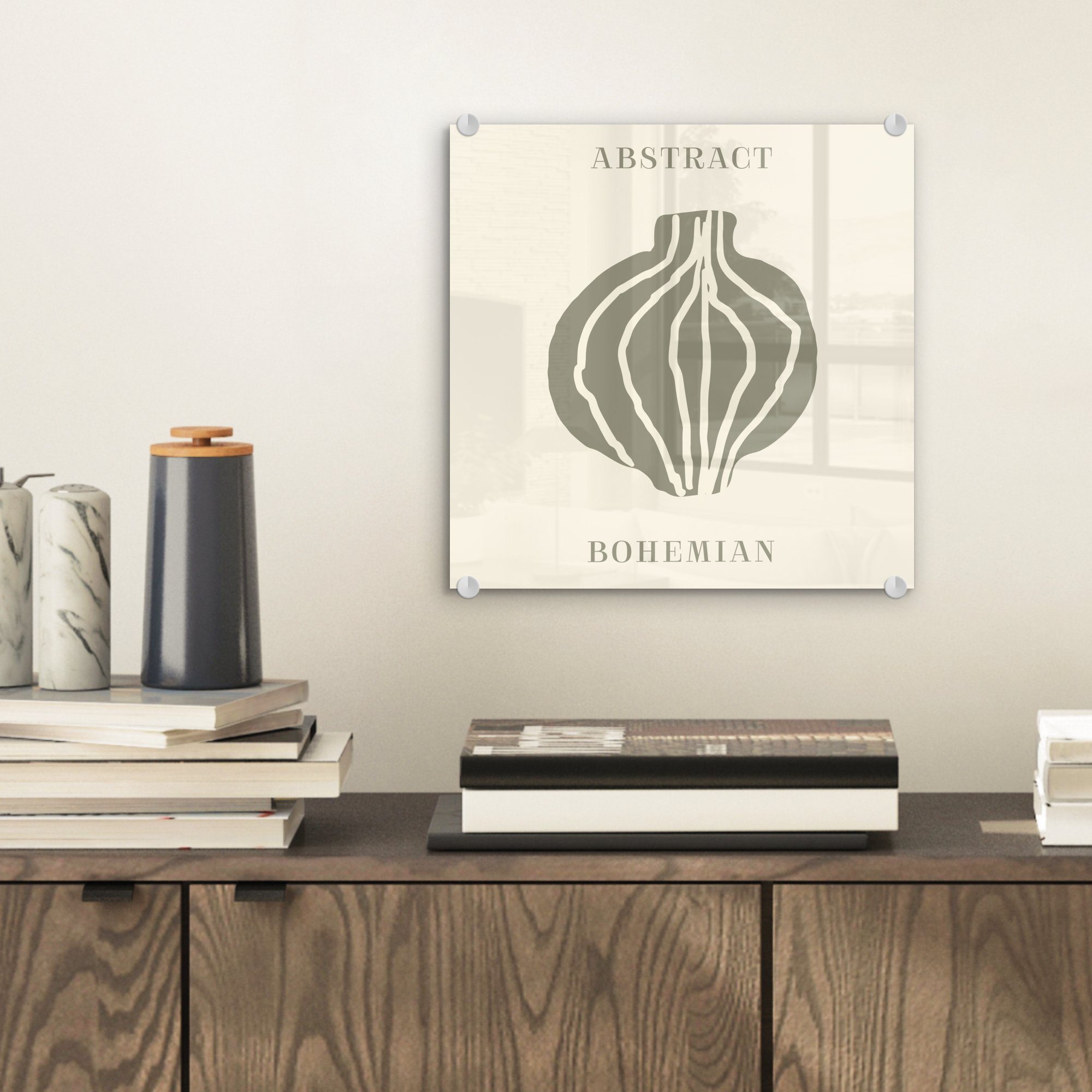 MuchoWow Acrylglasbild Boho - Grün - günstig online kaufen