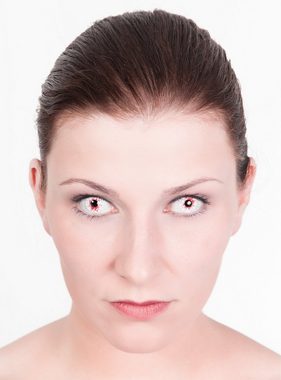 Metamorph Motivlinsen Blutiges Zombie Auge Kontaktlinsen ohne Sehstärke, Weiche Effekt-Motivlinsen in hoher Qualität