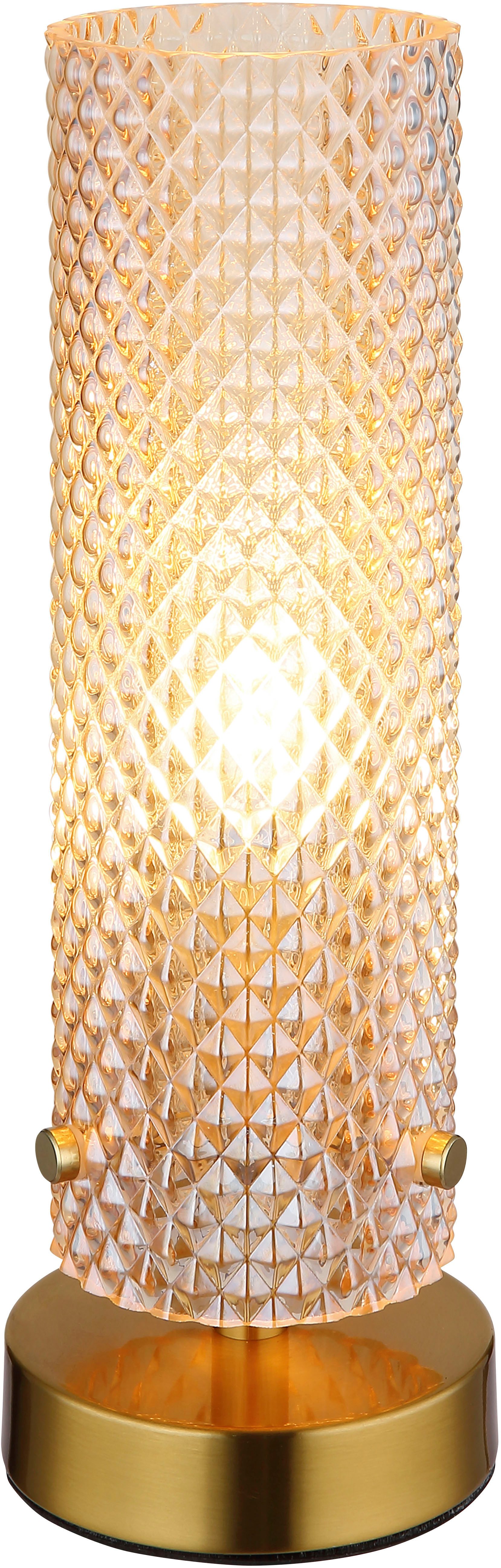 GLOBO LIGHTING Tischleuchte KAROLO, ohne Leuchtmittel, Tischlampe Nachttischlampe Deko-Tischleuchte Schlafzimmer