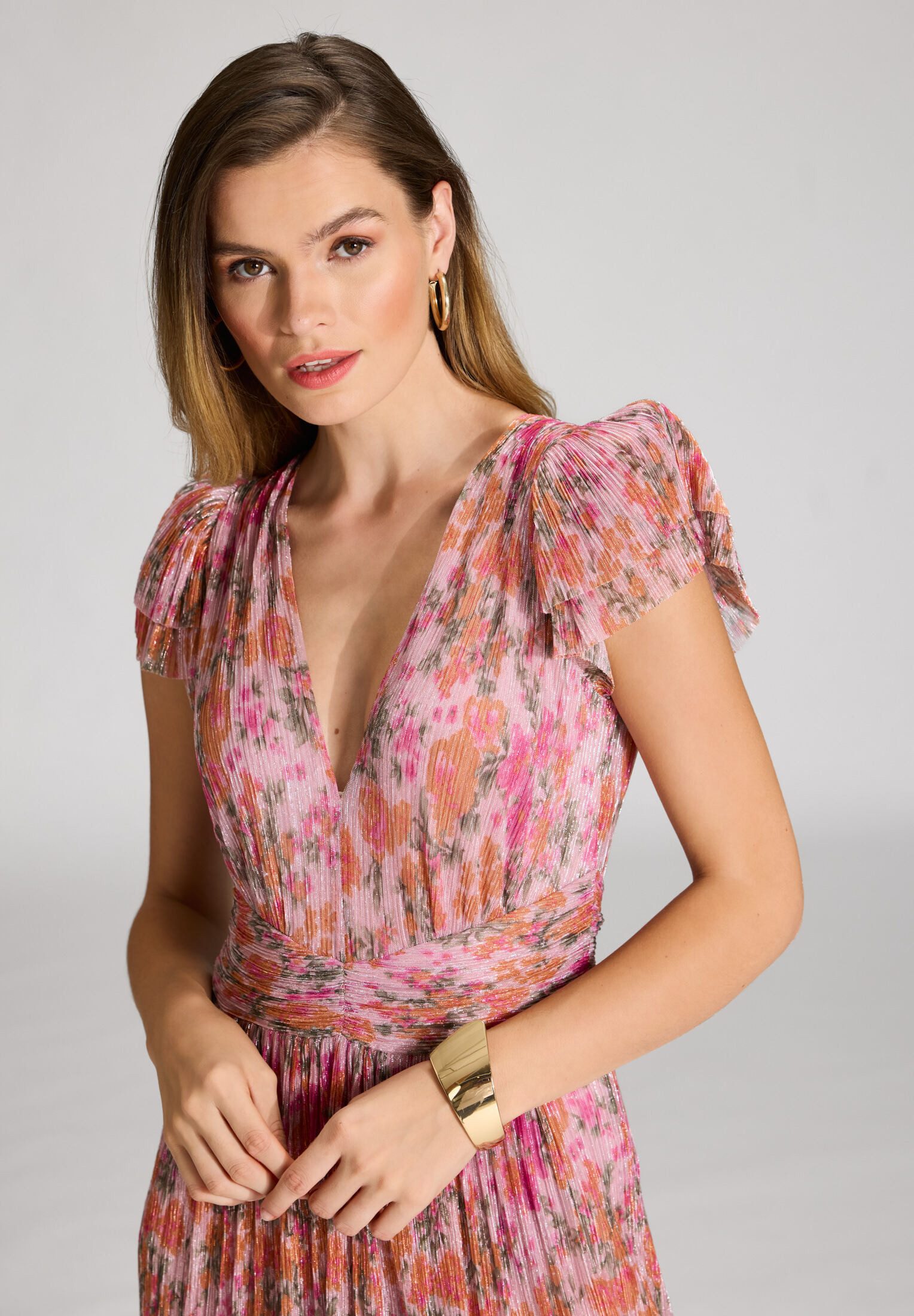 SWING Abendkleid Taillierter Schnitt mit ausgestelltem Rock
