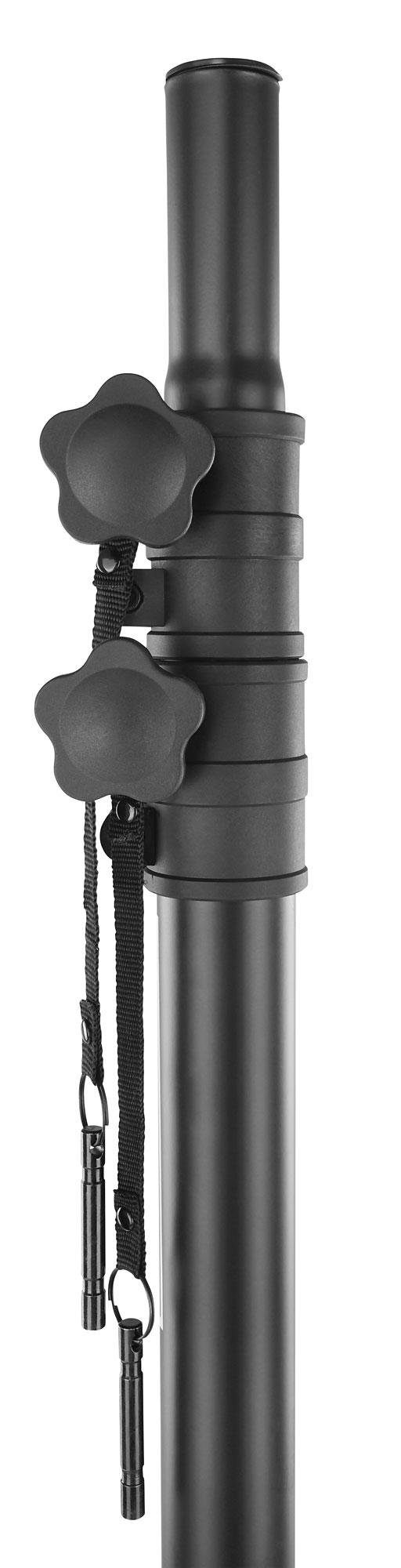 Showlite LS325 Lichtstativ 3,25 m Dual Stage Set Lampenstativ (inkl. T-Bar für 2 Scheinwerfer)