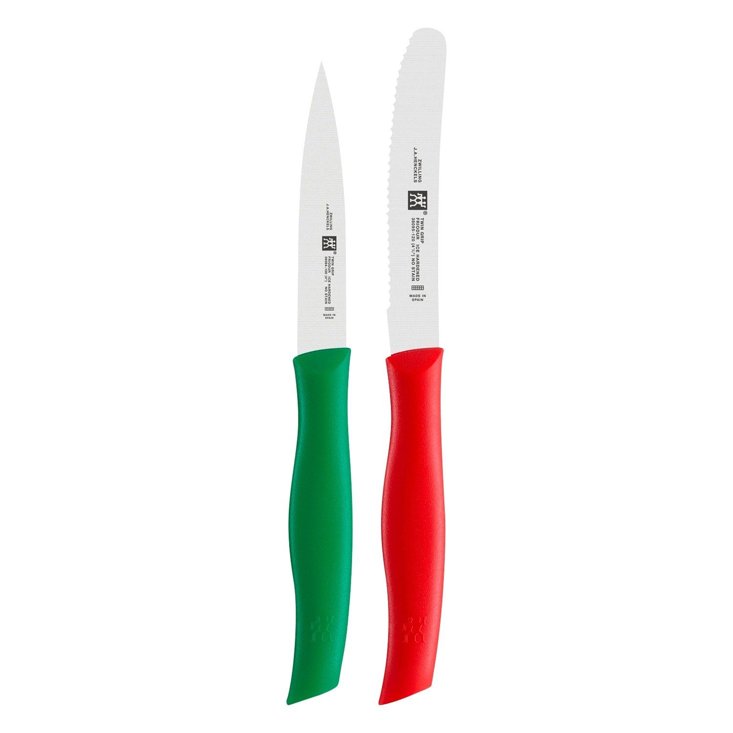 Zwilling Messer-Set Messerset 2-tlg. TWIN GRIP, Grau, Stahl