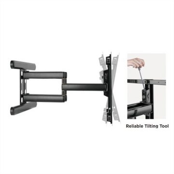 ROLINE PREMIUM TV-Wandhalterung, hoch-flexibel TV-Wandhalterung, (37-80 Zoll, bis 70 kg)