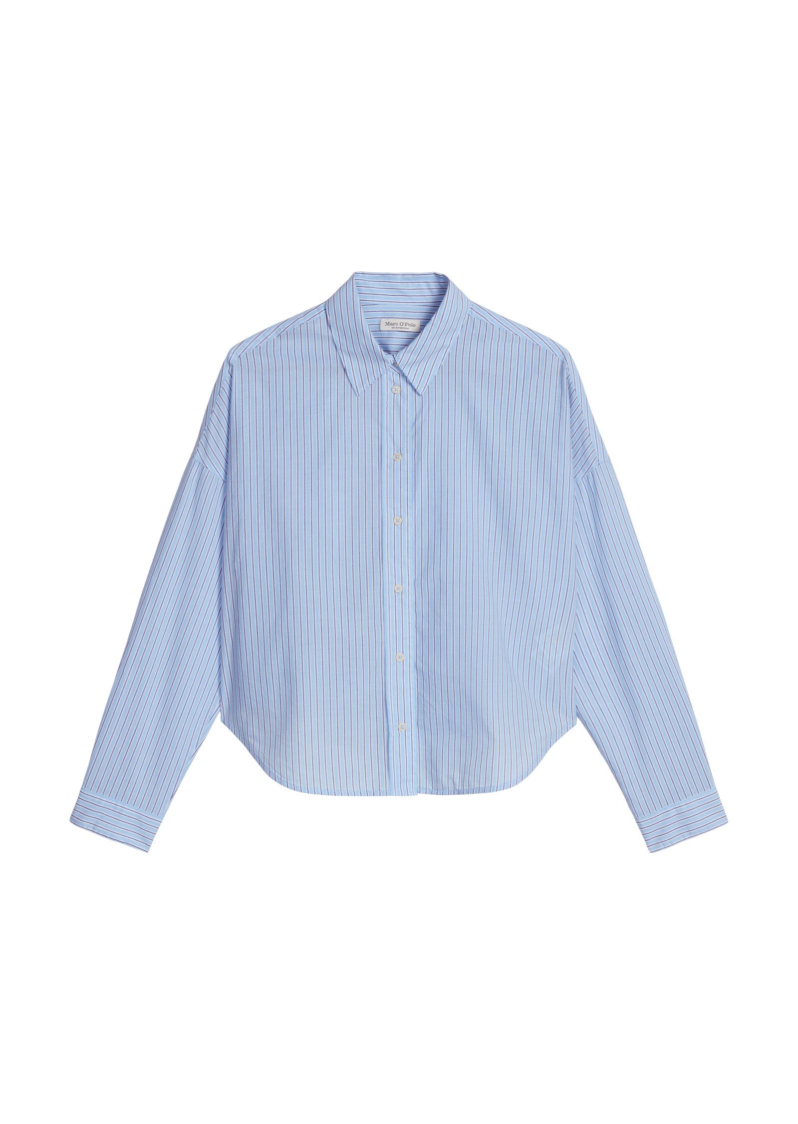 Langarmbluse aus Baumwoll-Chambray