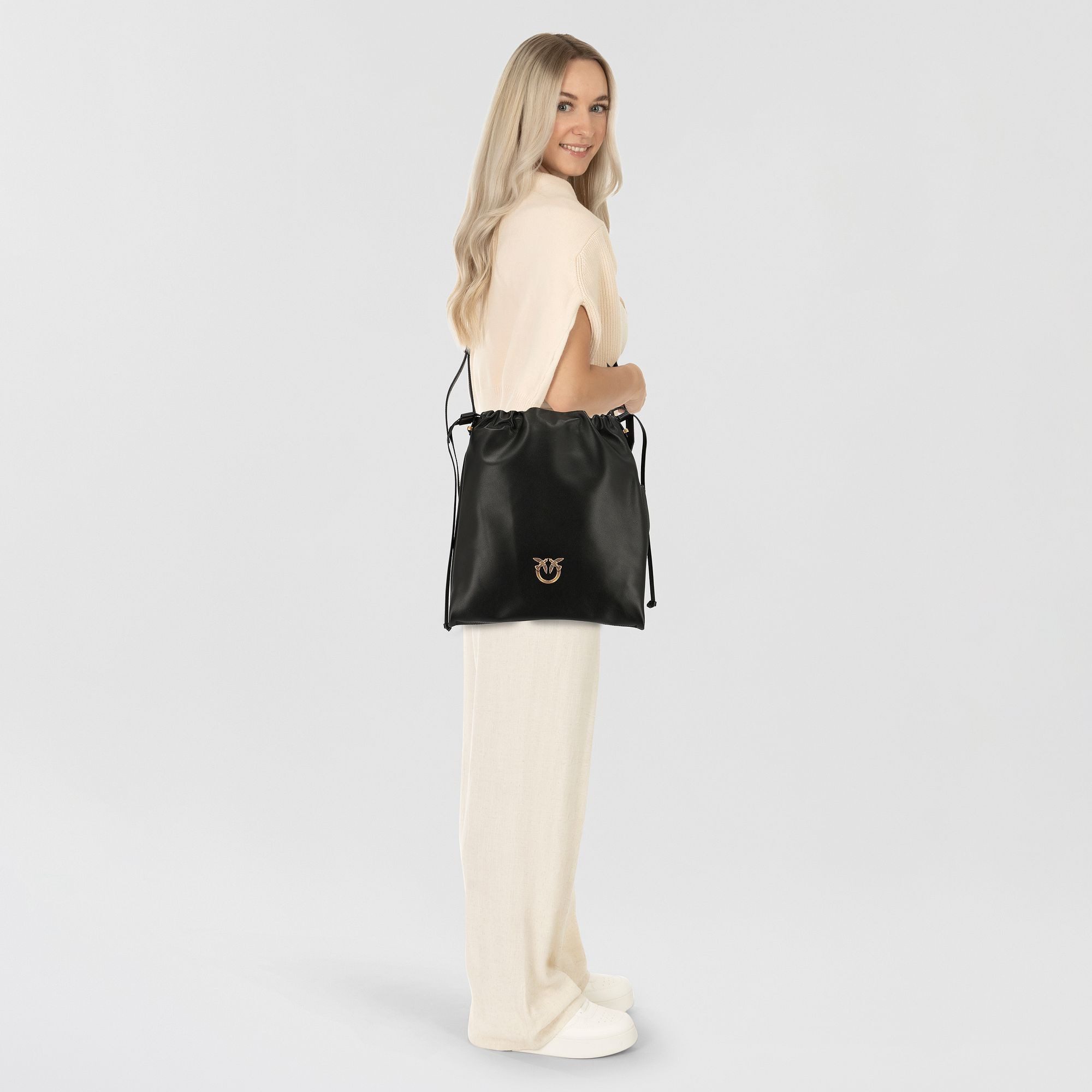PINKO Schultertasche Slouchy, Leder