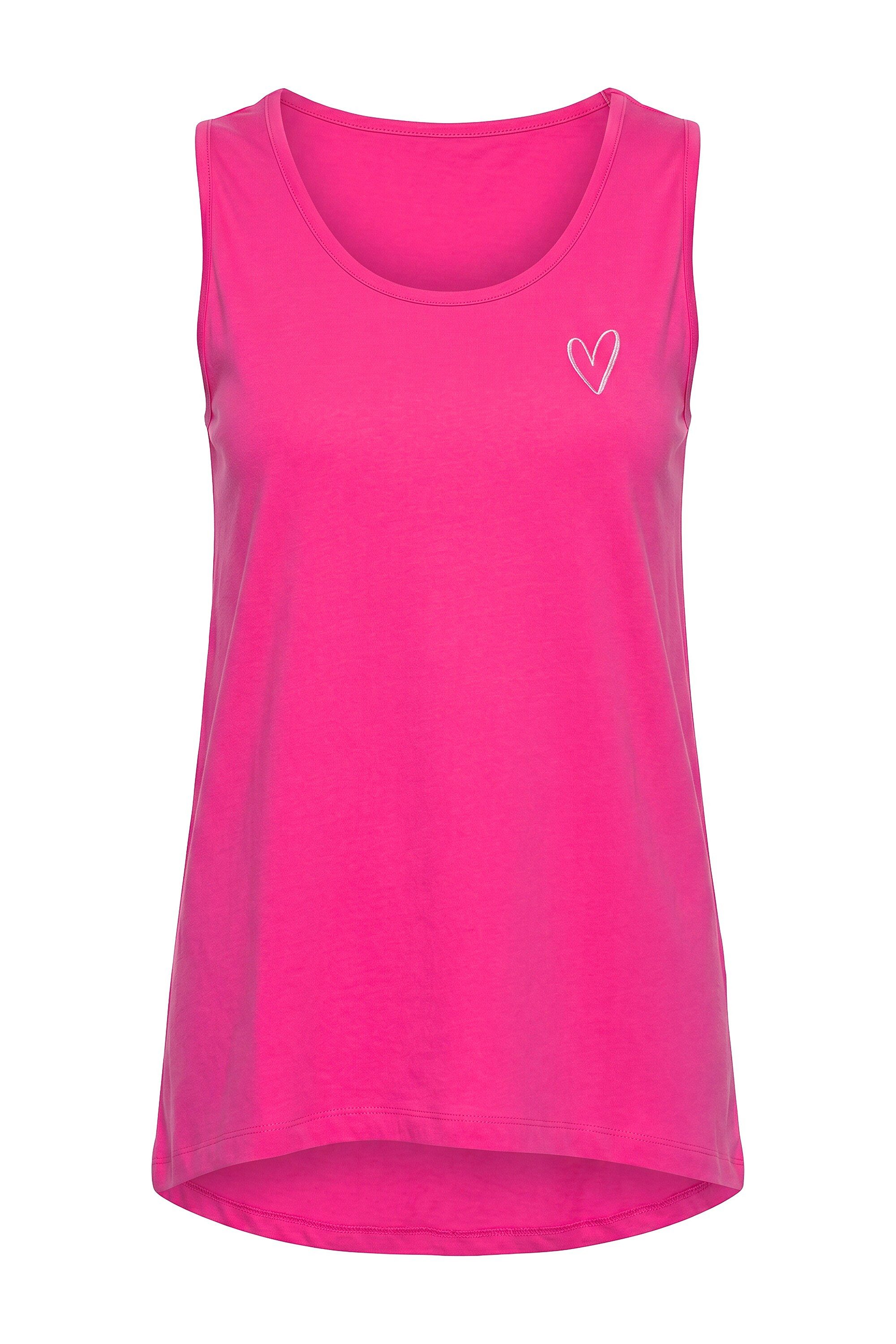 Angel of Style Longtop Longtop A-Linie Herz-Stickerei