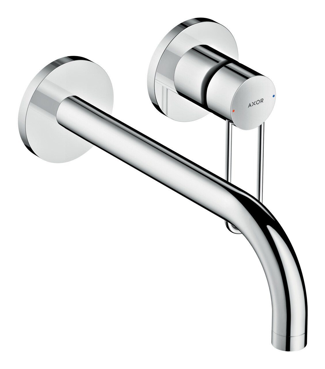 hansgrohe Unterputzarmatur Axor Uno Einhebel-Waschtischmischer Wandmontage m. Bügelgriff Ausladung 225