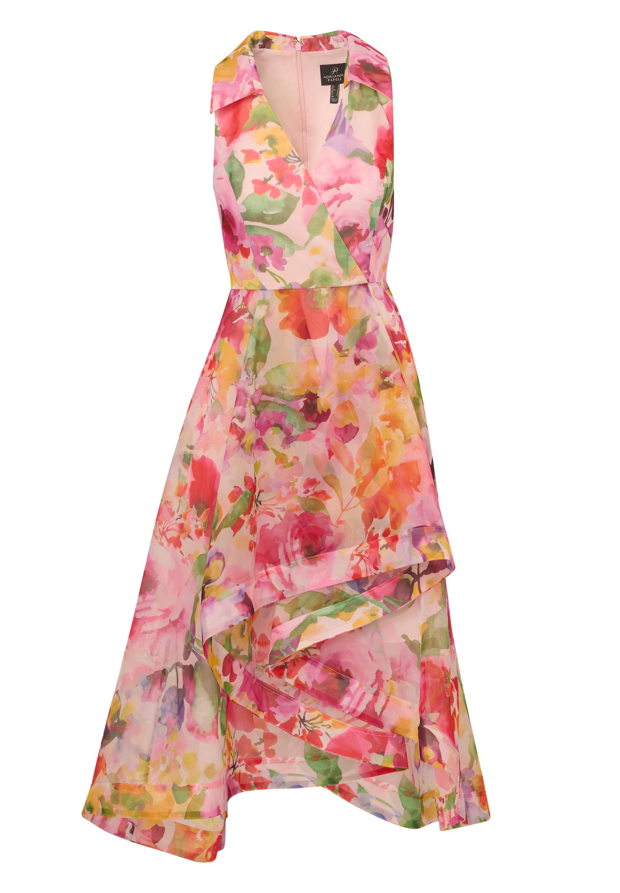 Adrianna Papell Abendkleid Printed High-Low Dress günstig online kaufen
