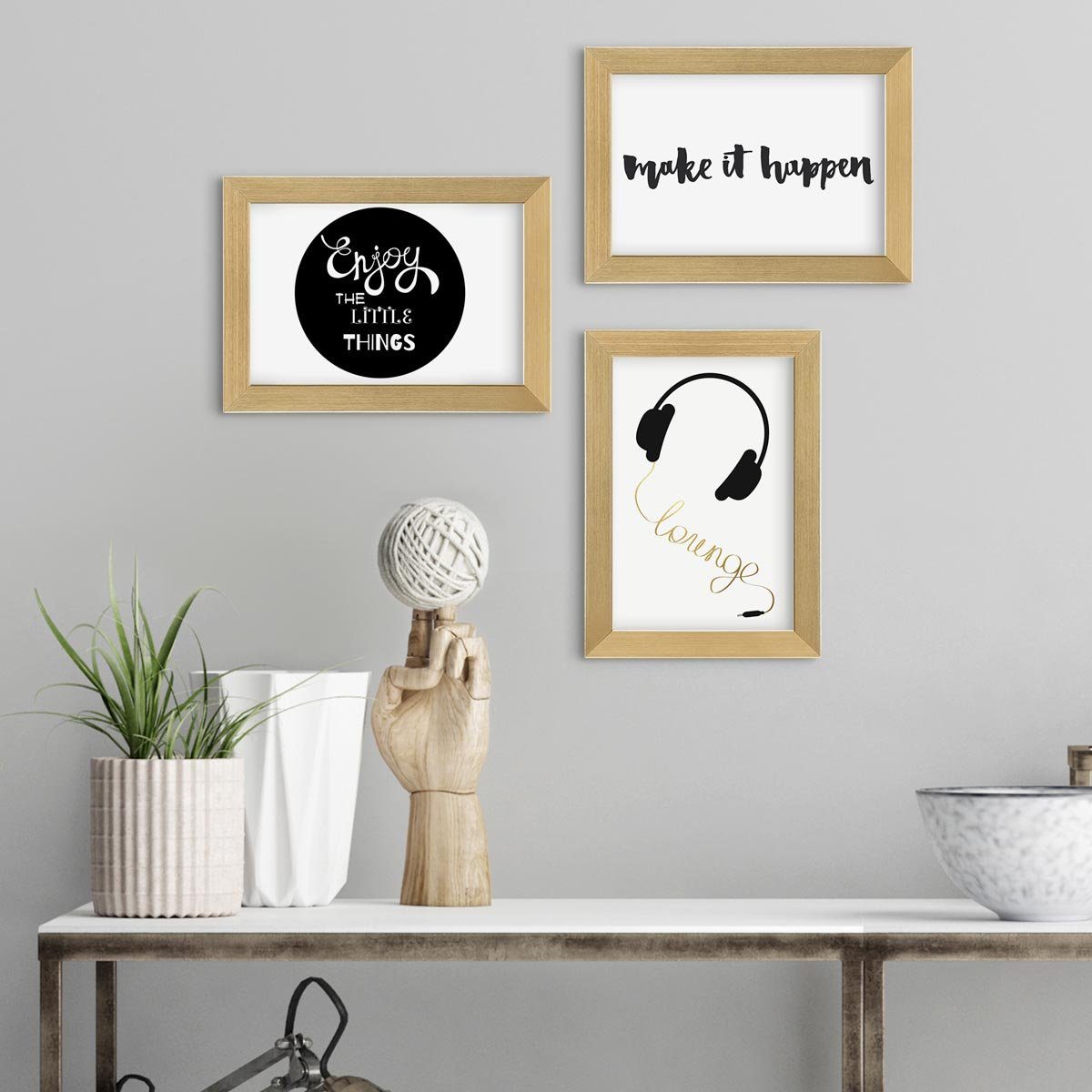 PHOTOLINI Bilderrahmen Poster-Einzelrahmen Modern Schmal günstig online kaufen