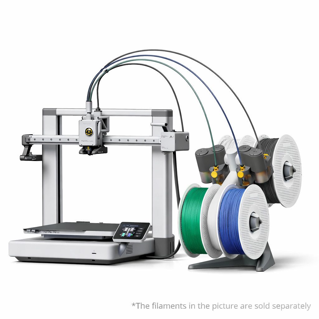 Bambu Lab 3D-Drucker Bambu Lab A1 3D-Drucker Combo, Vollautomatische Kalibrierung und aktive Durchflussmengenkompensation