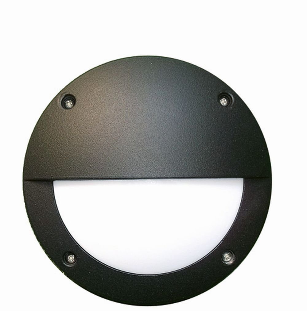 Licht-Erlebnisse Außen-Wandleuchte OLWYN, ohne Leuchtmittel, Wandlampe außen IP54 in Schwarz GX53 Ø 15 cm Aluminium Maritim