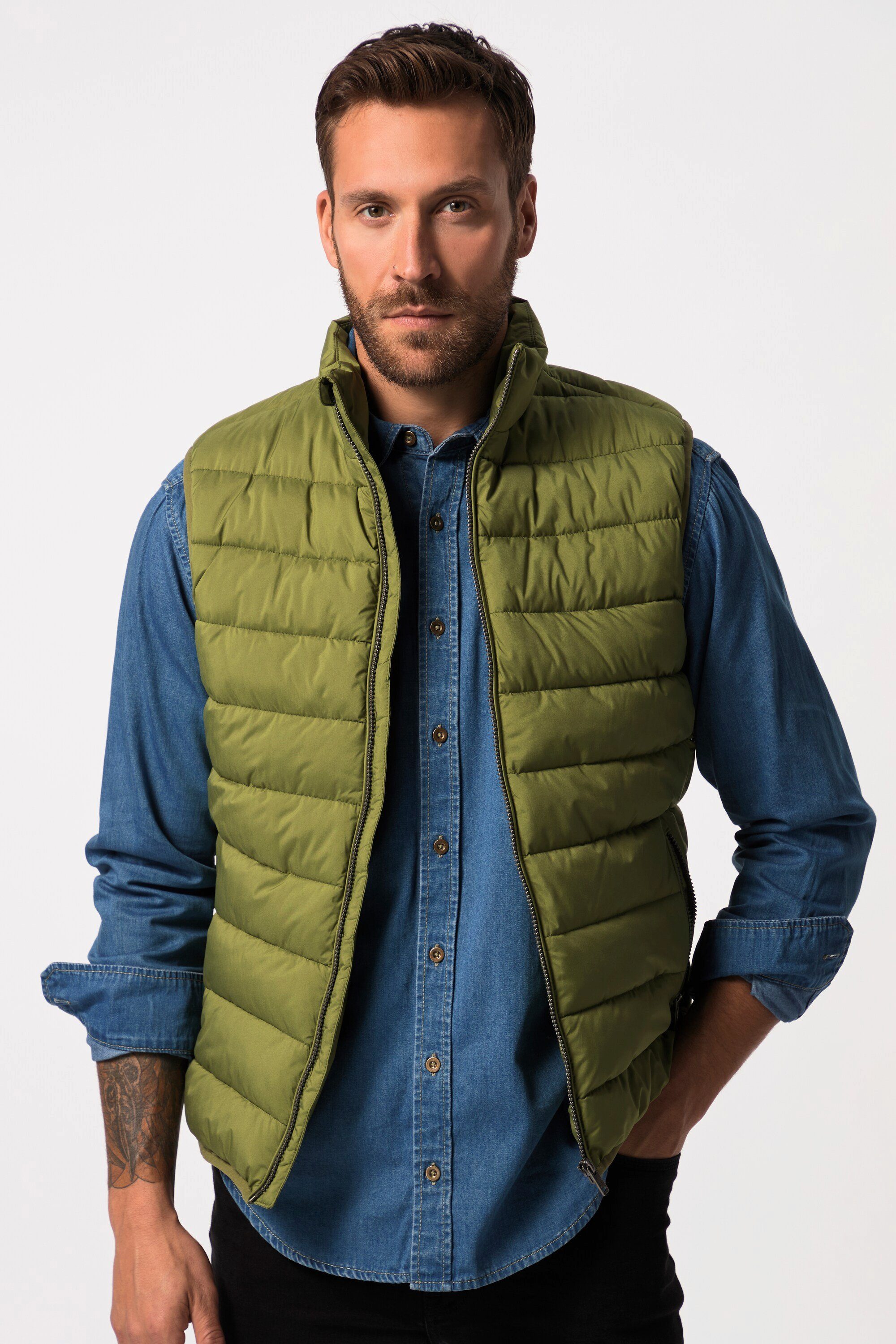 JP1880 Steppweste Steppweste Outdoor Stehkragen Zipper