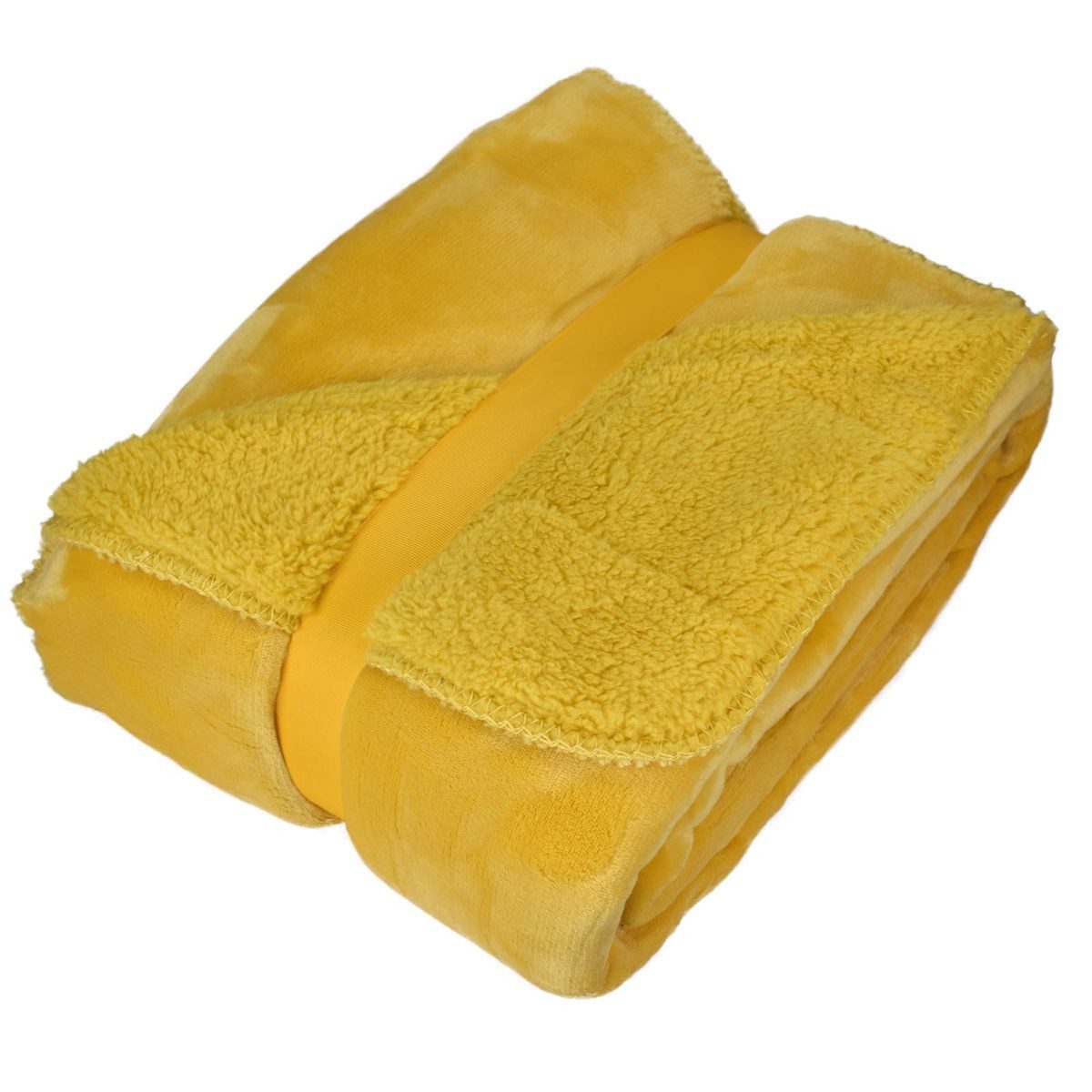 Wohndecke Kuscheldecke mit Flanell und Sherpa 150x200cm Kuscheldecke in 9 Farben
