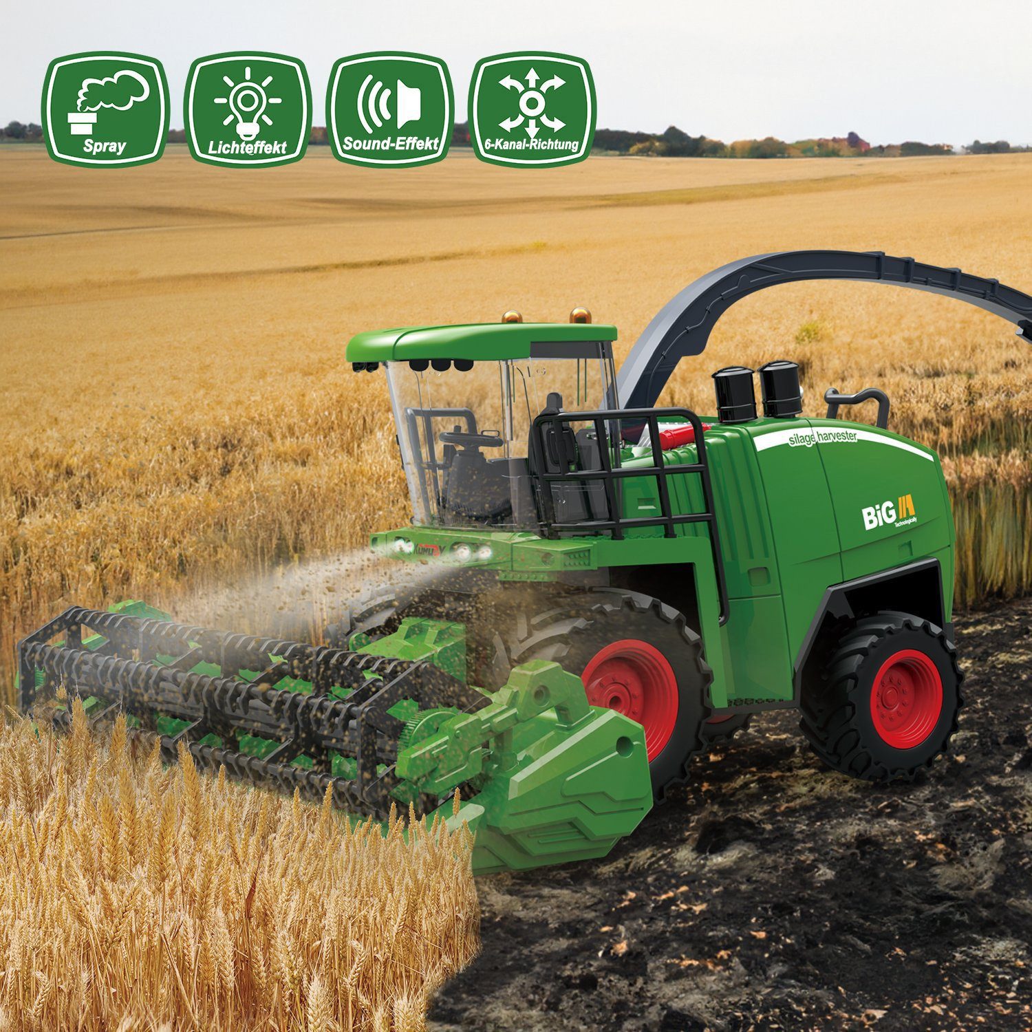 Esun RC-Traktor Mähdrescher ferngesteuert, Mähdrescher Spielzeug günstig online kaufen