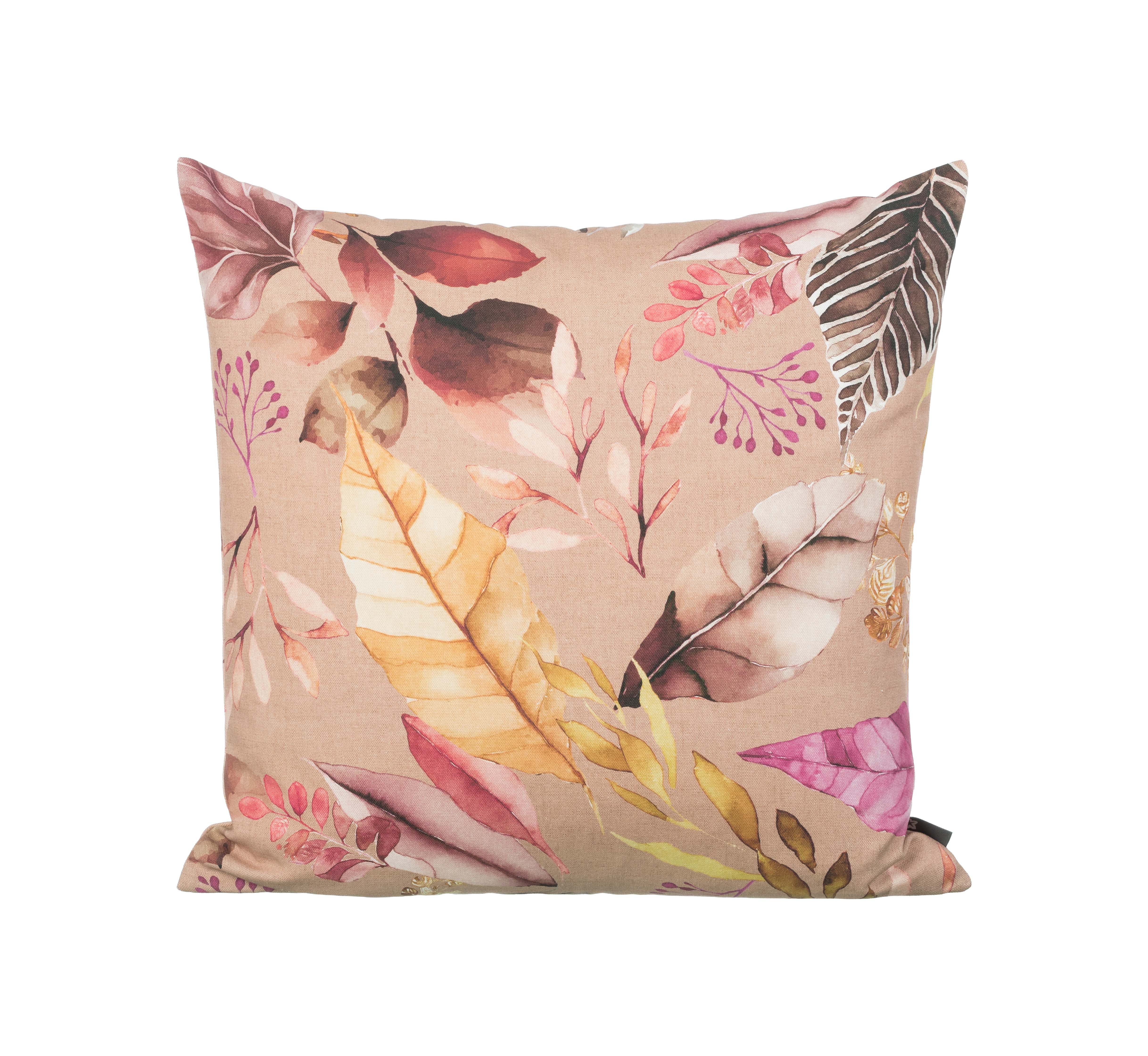 PICHLER Kissenhülle Druckdessin herbstlich Kissenhülle 2er Set 50 x 50 cm BOSCO Rechteck, (2 Stück), Kissenbezug für Dekokissen Zierkissen Kissenhülle