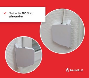 BAUHELD Aufputz-Gurtwickler Made in Germany, Für Rolladengurt 14mm & 23mm, Einfädelautomatik, Schwenkbar bis 180°