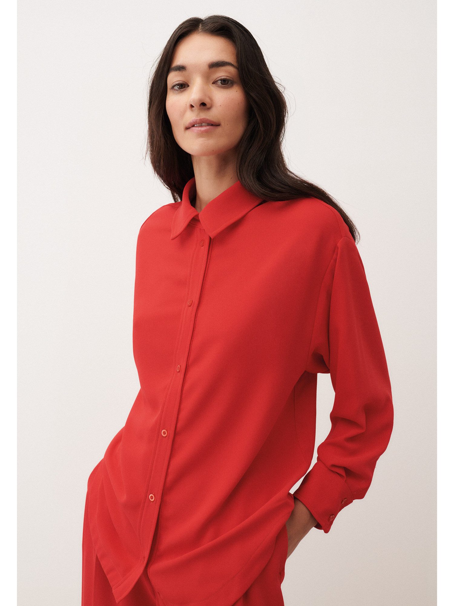 Langarmbluse Longbluse