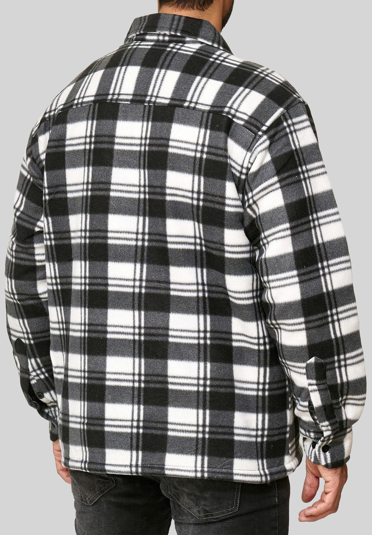Egomaxx Blouson Fleece Holzfäller Kariert Gefüttert günstig online kaufen
