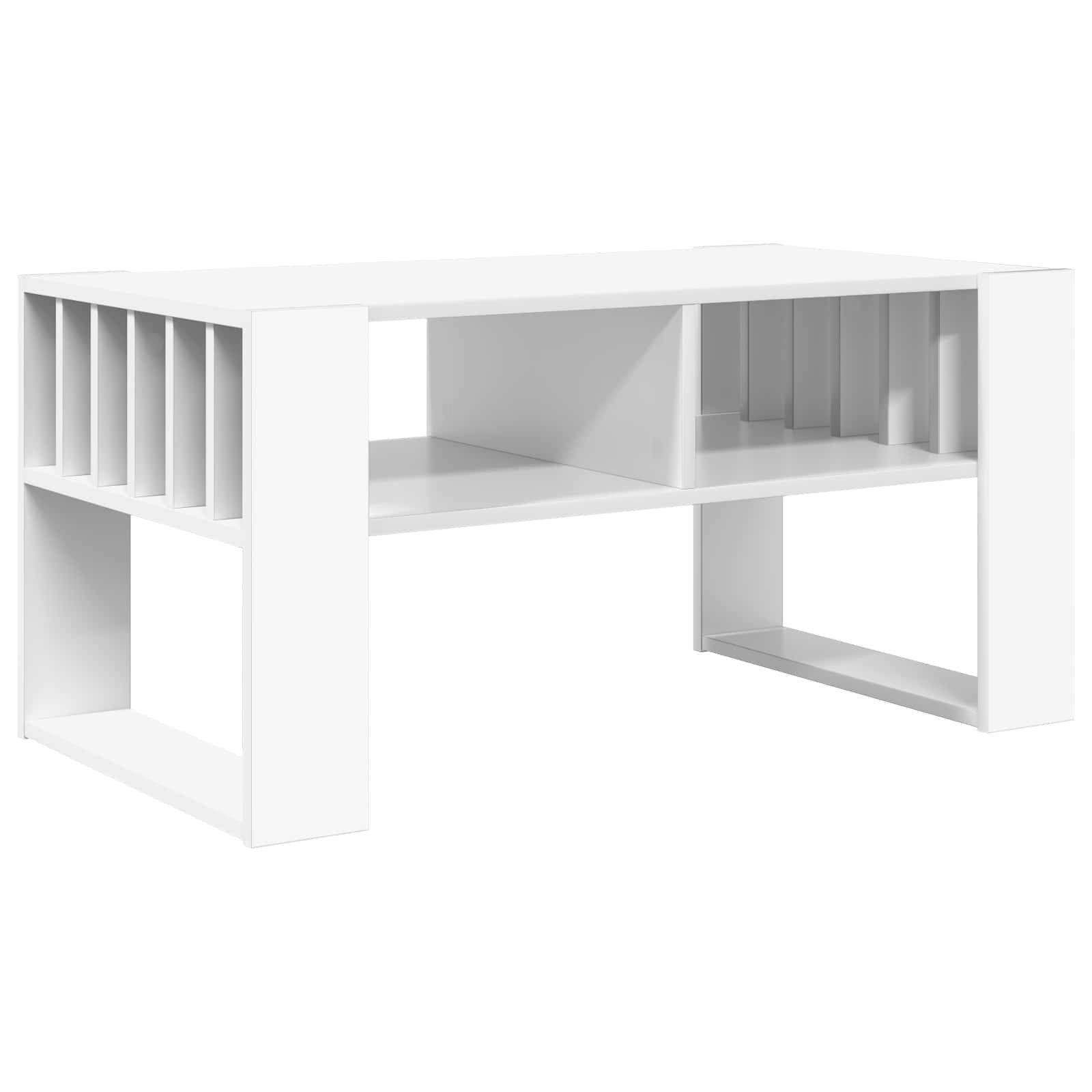 Couchtisch Couchtisch Weiß 92 x 49,5 x 45 cm Holzwerkstoff