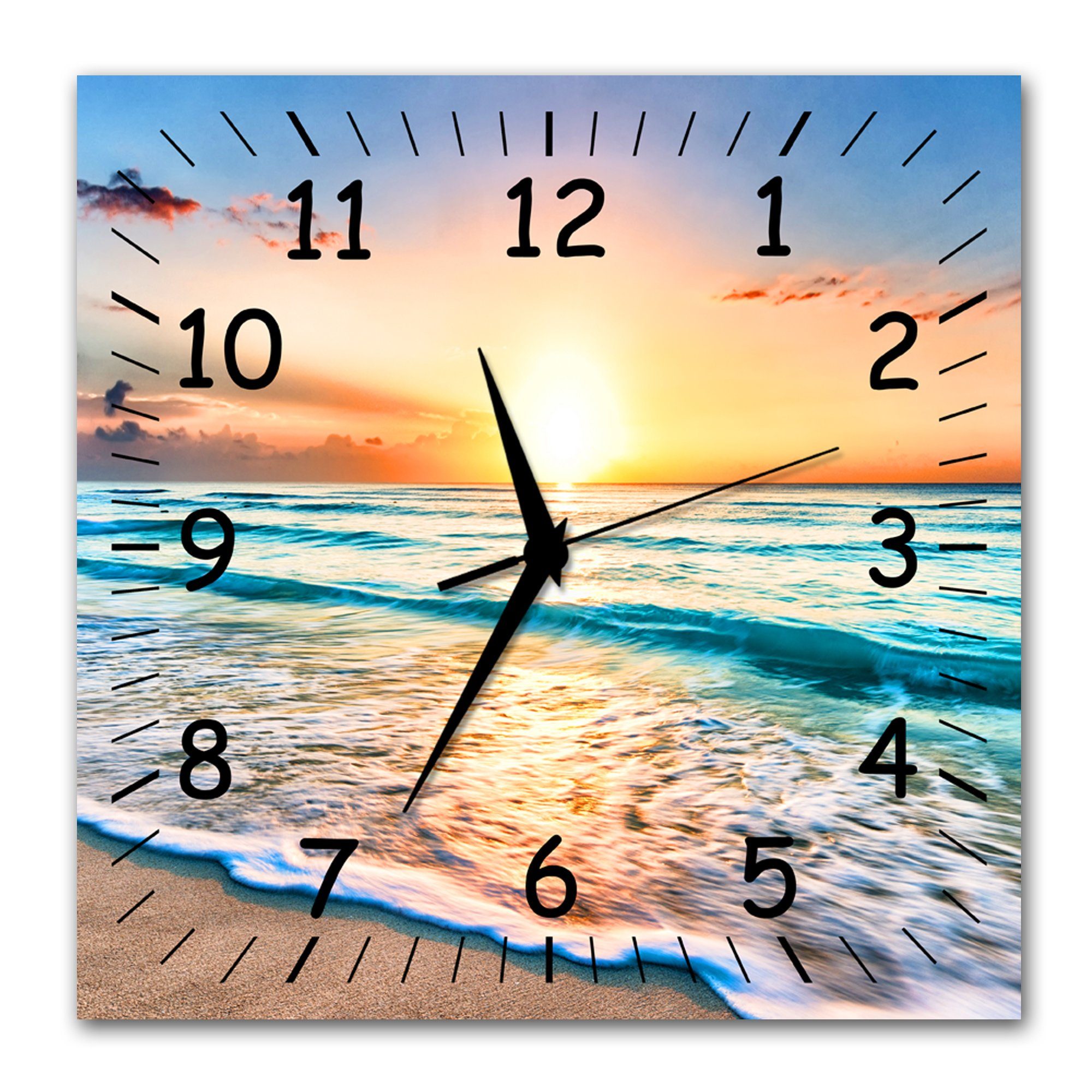 Bilder-Manufaktur Wanduhr BM-9496-1 (BM, Funkuhr oder Quarzuhr, kein Ticken günstig online kaufen