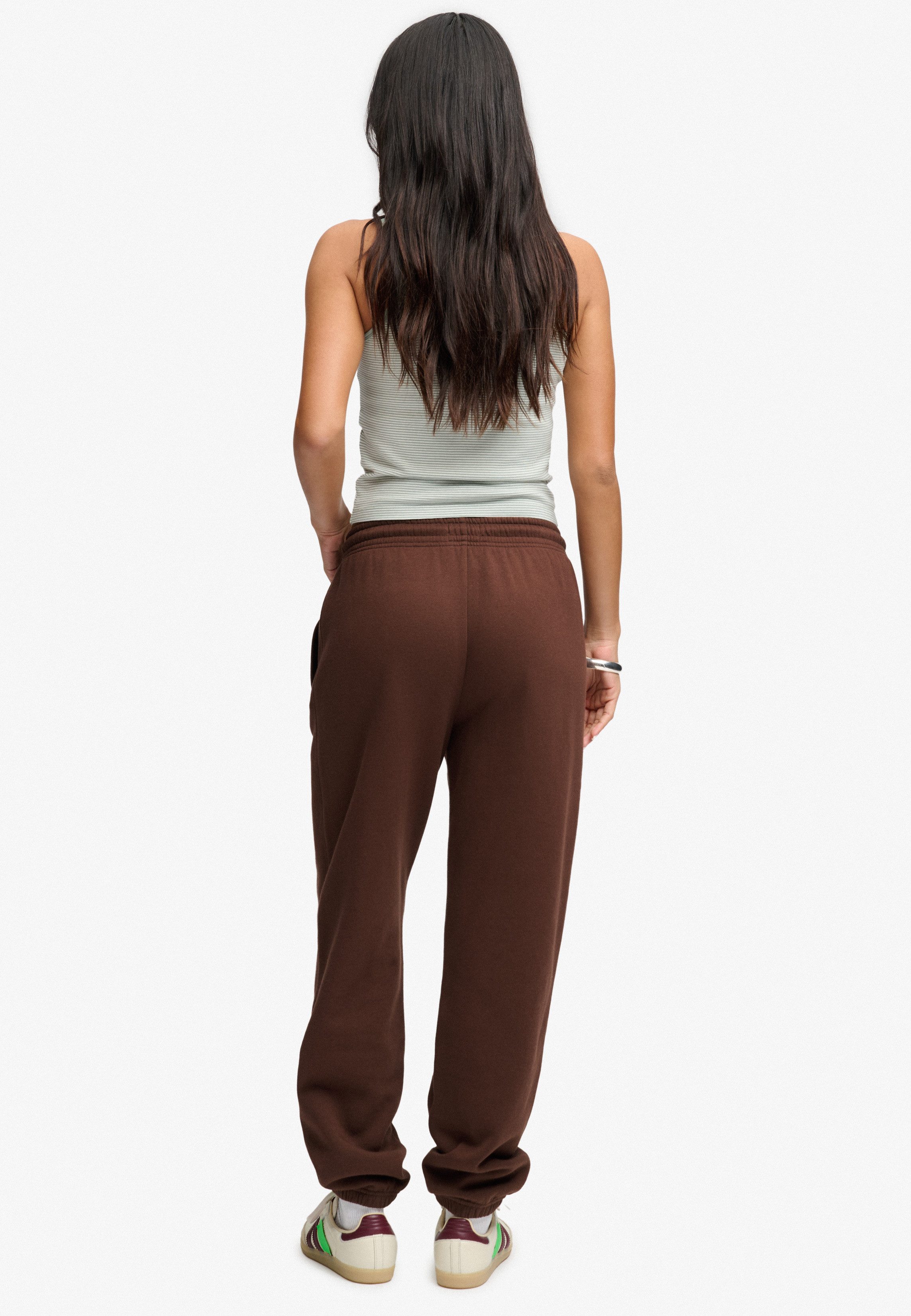 Superdry Sweathose SIGNATURE EMB CUFFED JOGGER Baumwollmischung, relaxed fit