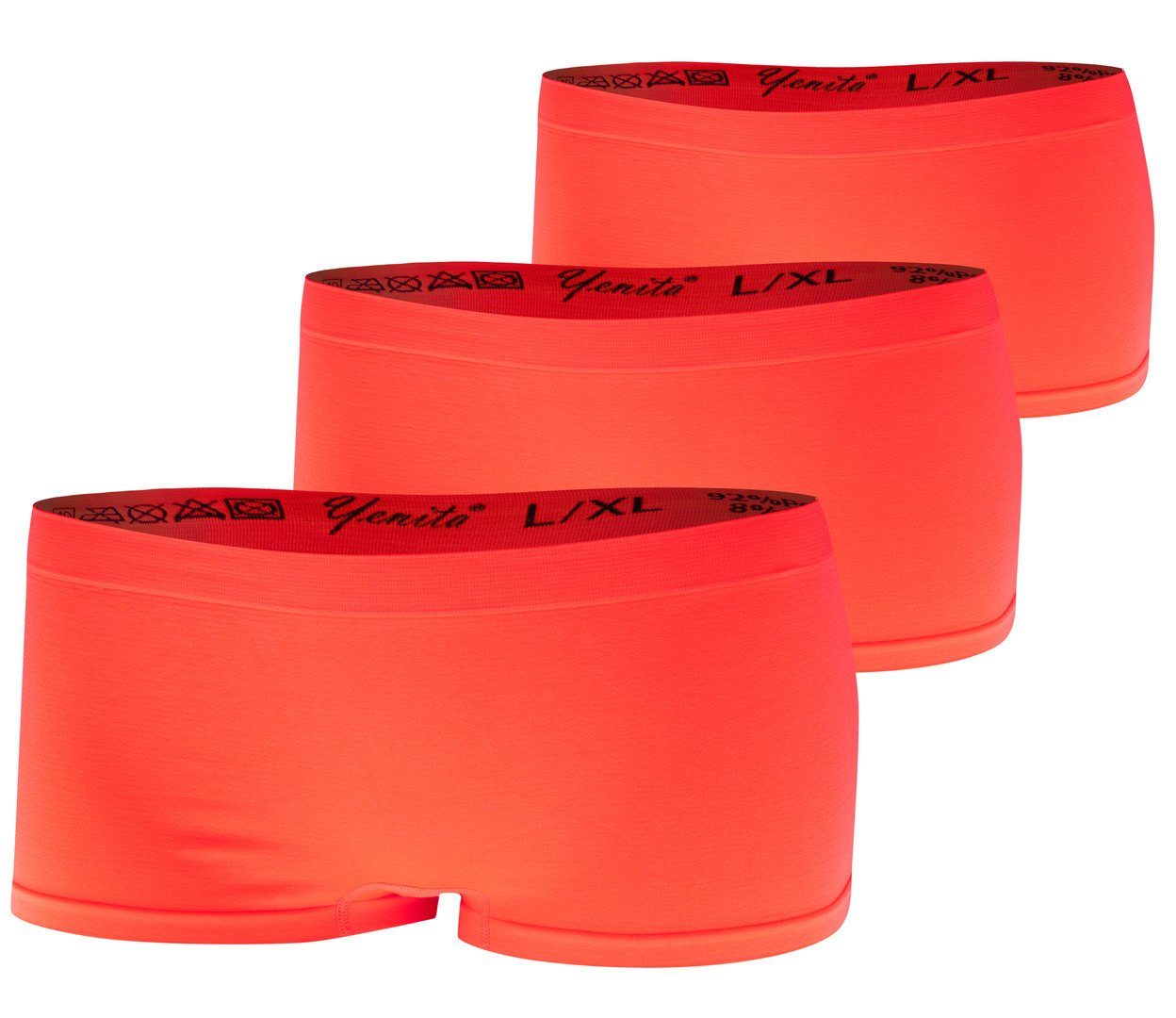Yenita® Slip (3-St) in angenehmer Microfaserqualität neon orange