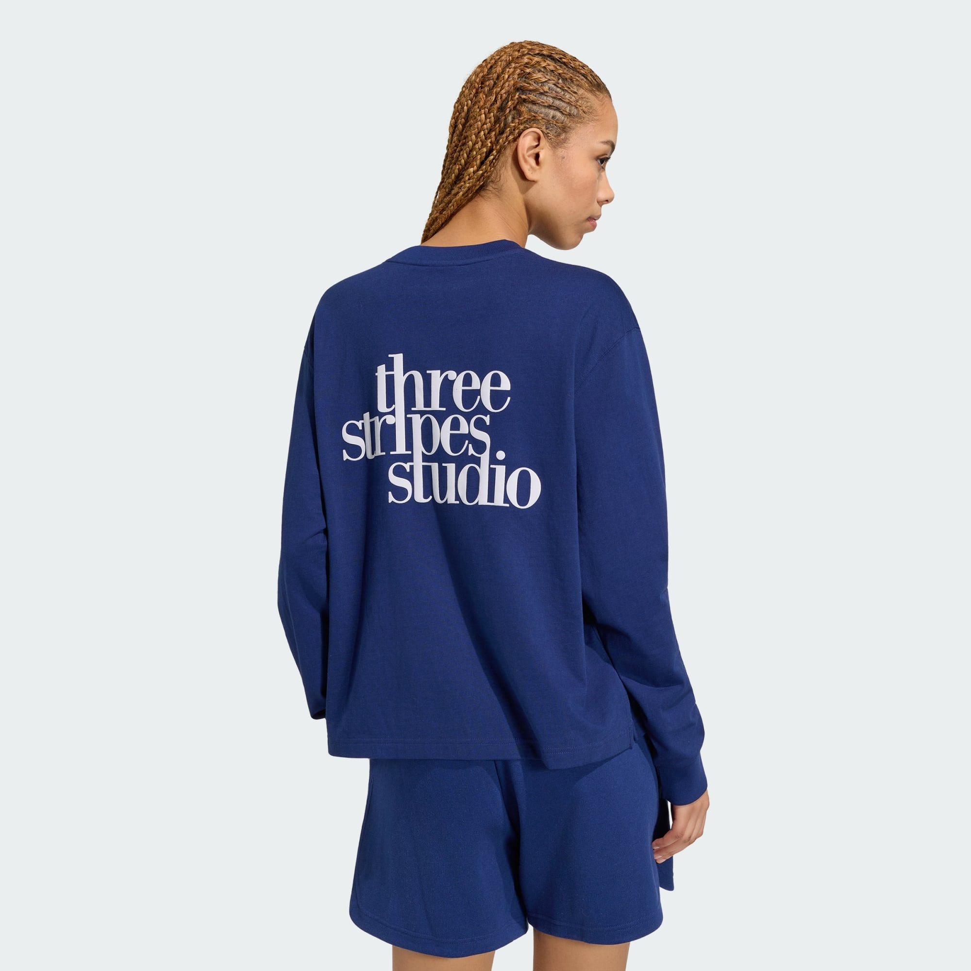 adidas Sportswear T-Shirt 3 STRIPES STUDIO BOYFRIEND LONGSLEEVE (1-tlg)
