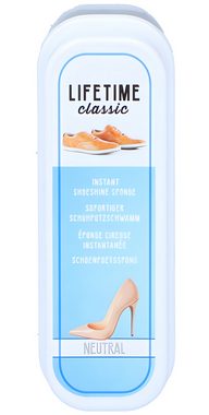 Lifetime Reinigungsschwamm SCHUHPOLIER-Schwamm mit Behälter selbstglänzender 55 (Neutral), Schuhputzschwamm Schuhschwamm Glanz Schuhpflege Schuhe