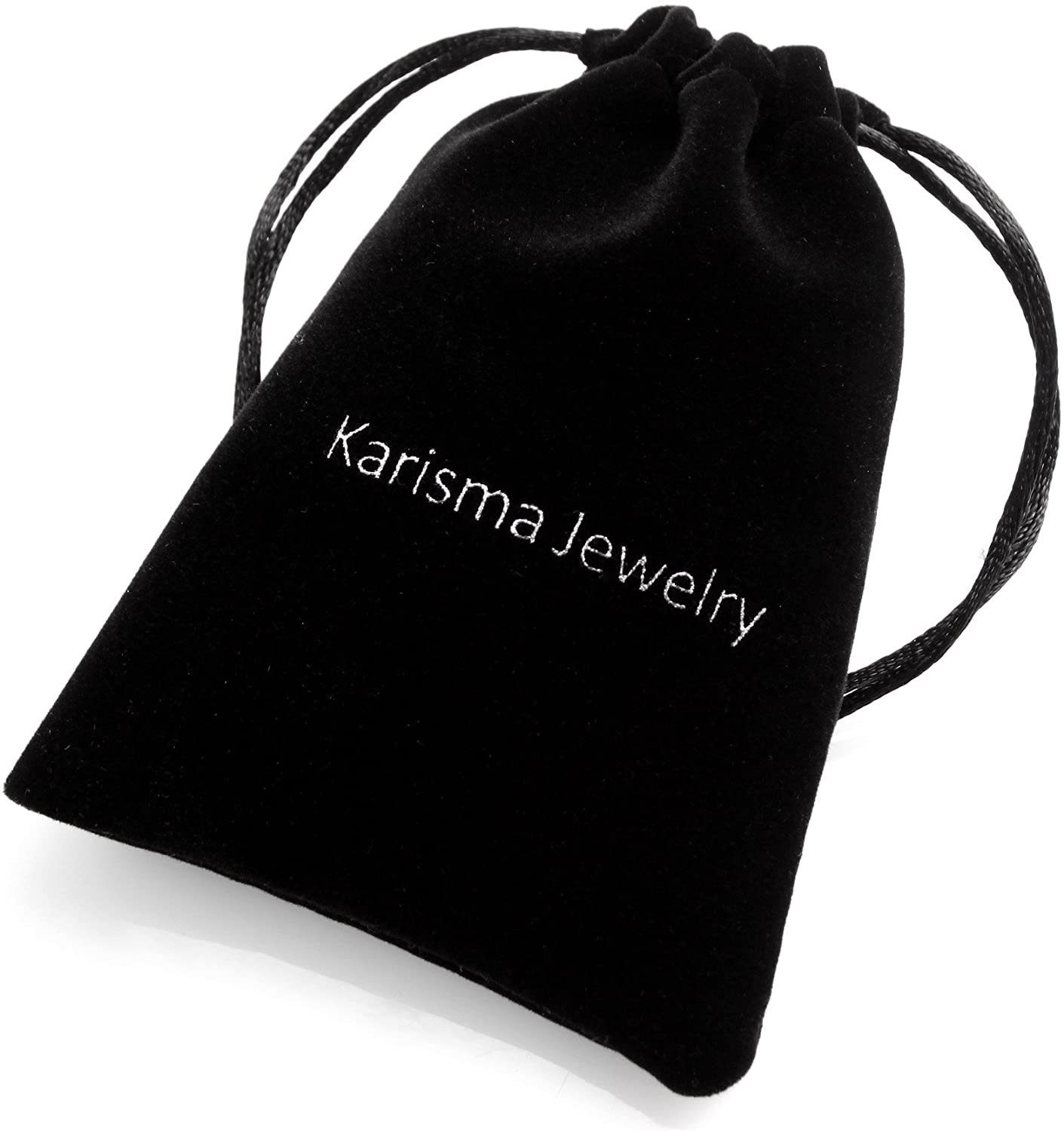 Karisma Krawattennadel Herren Edelstahl 316L Krawattennadel / Krawattenklammer / Tie Clip, schwarz Emailliert - STT006-KA