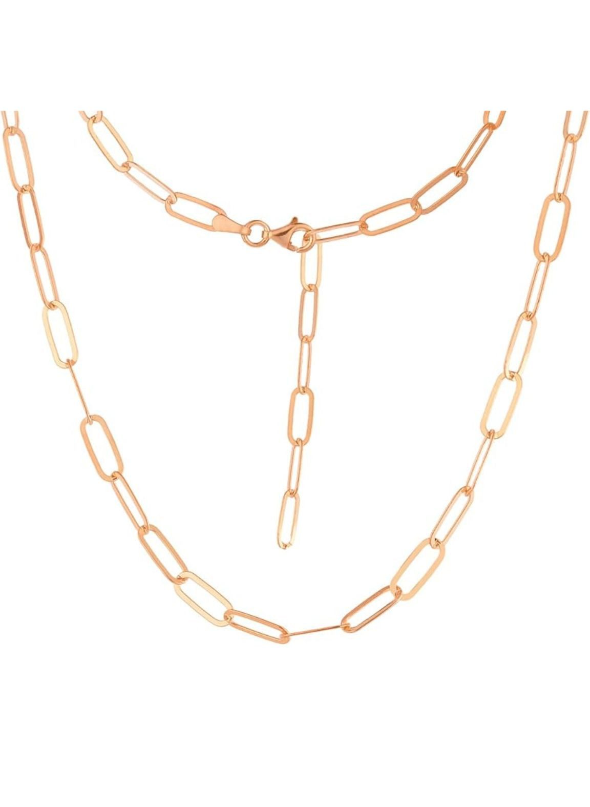 Einzelstück Charm-Kette Paperclip Halskette 925 Sterling Silber günstig online kaufen