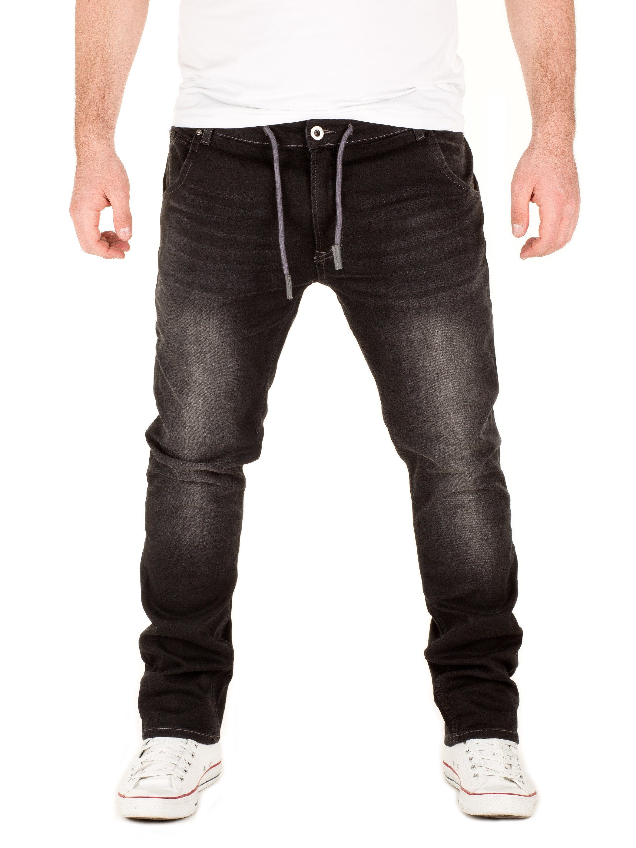 Slim-fit-Jeans Herren Jogginghose in Jeans-Look Joshua