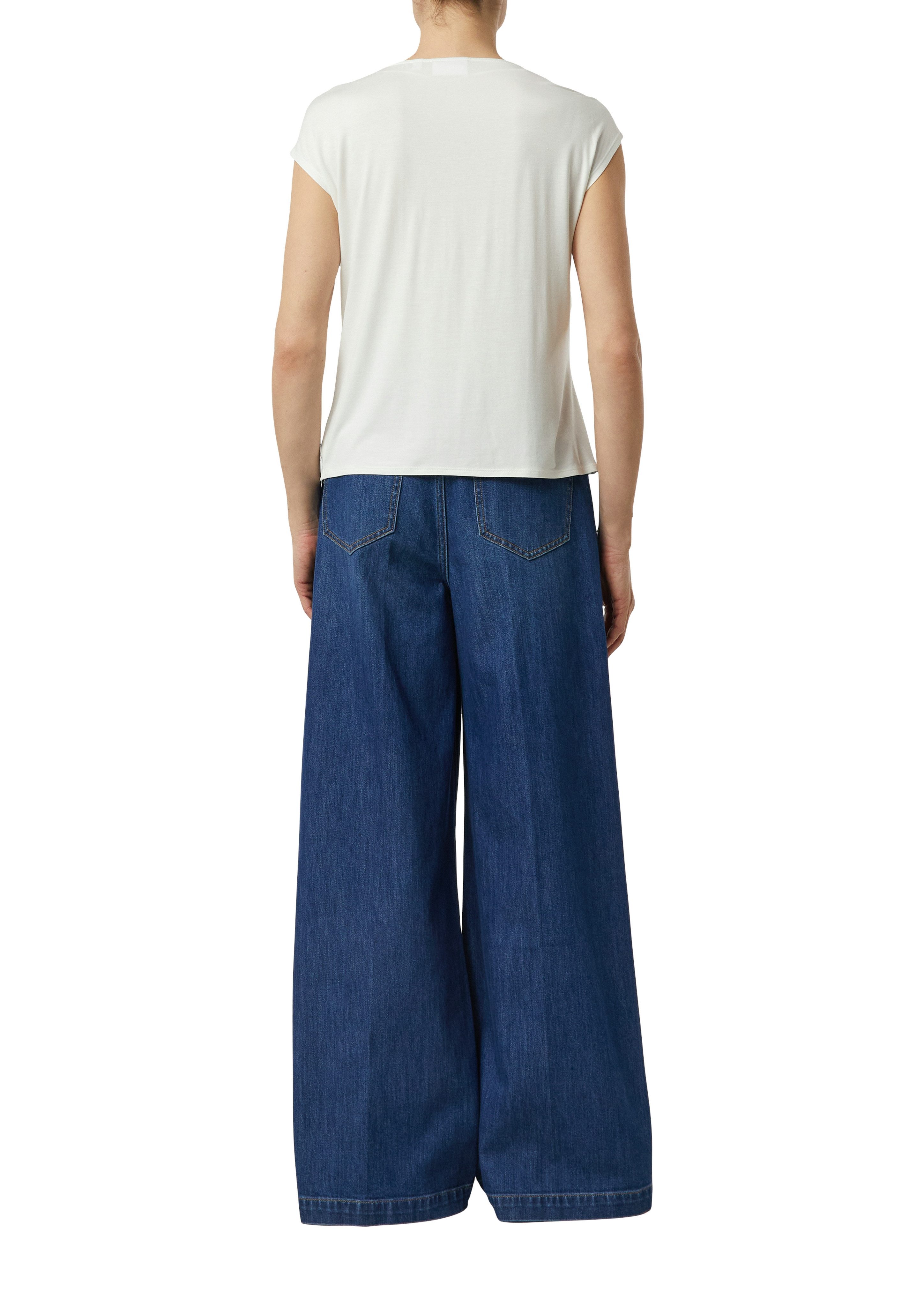 comma Blusenshirt Sommer-Top mit V-Ausschnitt, ärmellos