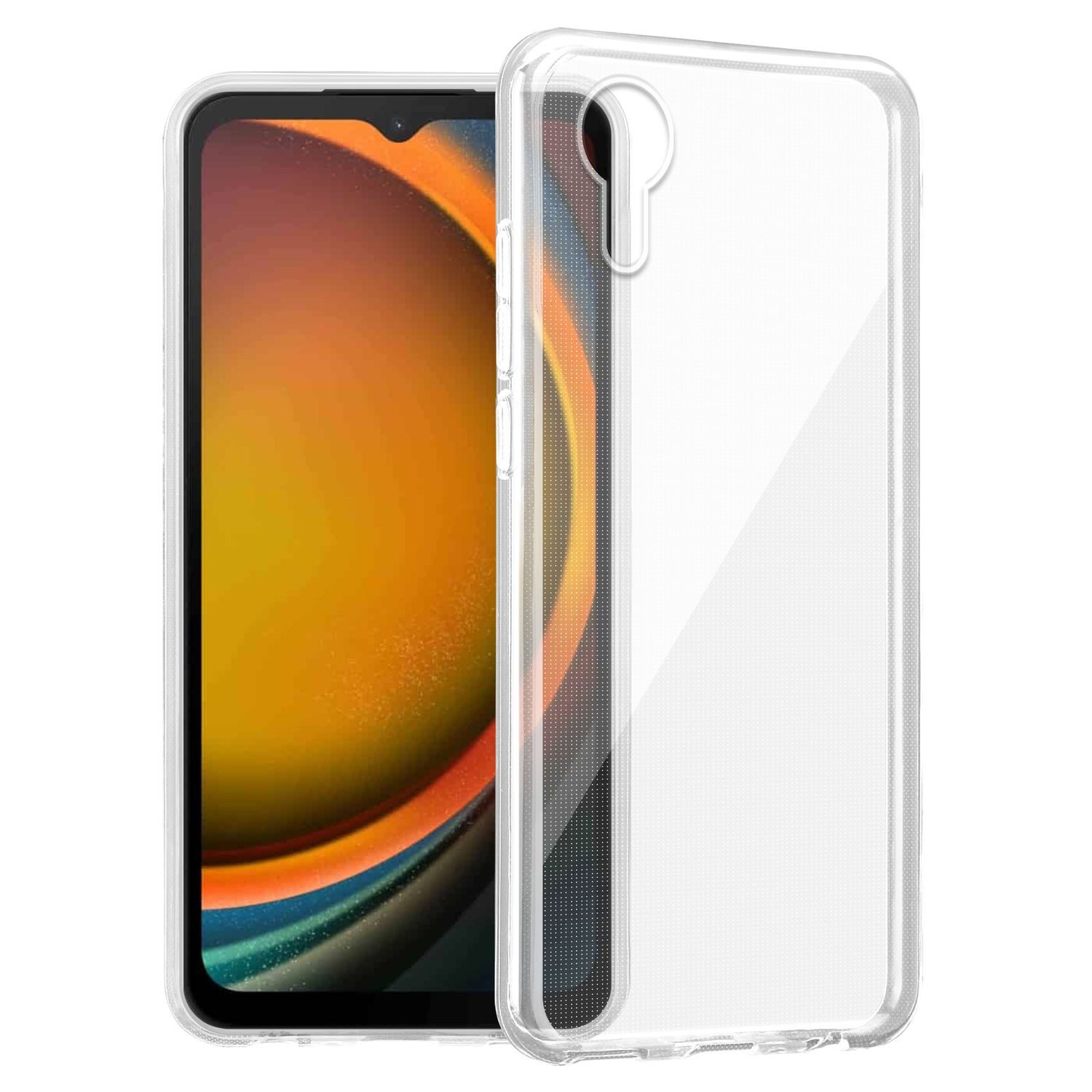 Cadorabo Handyhülle für Samsung Xcover 7 Hülle Samsung Xcover 7, Hülle TPU Silikon Handy Schutzhülle Slim Transparent Case Cover