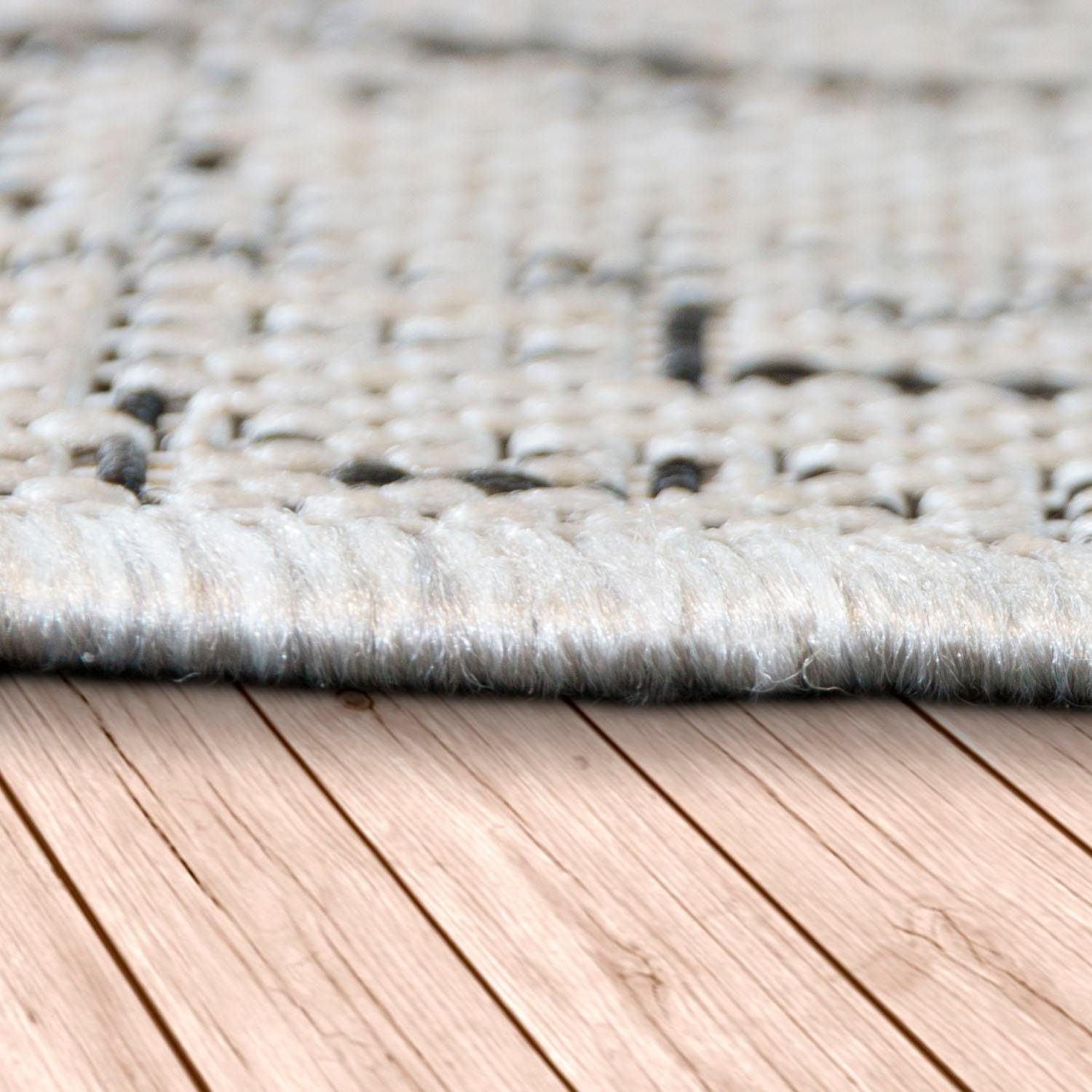 Paco Rauten geeignet 204, Design, Flachgewebe, und rechteckig, Coco In- Home, Höhe: Outdoor Teppich 4 Muster, mm, Vintage