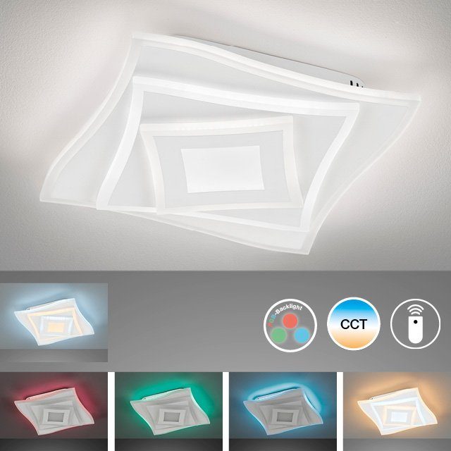 Beliebtheit der Lieferung per Nachnahme FISCHER & Fernbedienung, - LED LED Deckenleuchte HONSEL CCT warmweiß - Hero, über integriert, fest kaltweiß